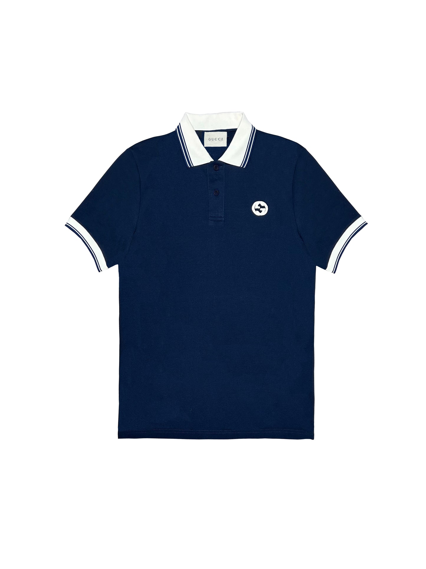 "COTTON POLO SHIRT WITH INTERLOCKING G "