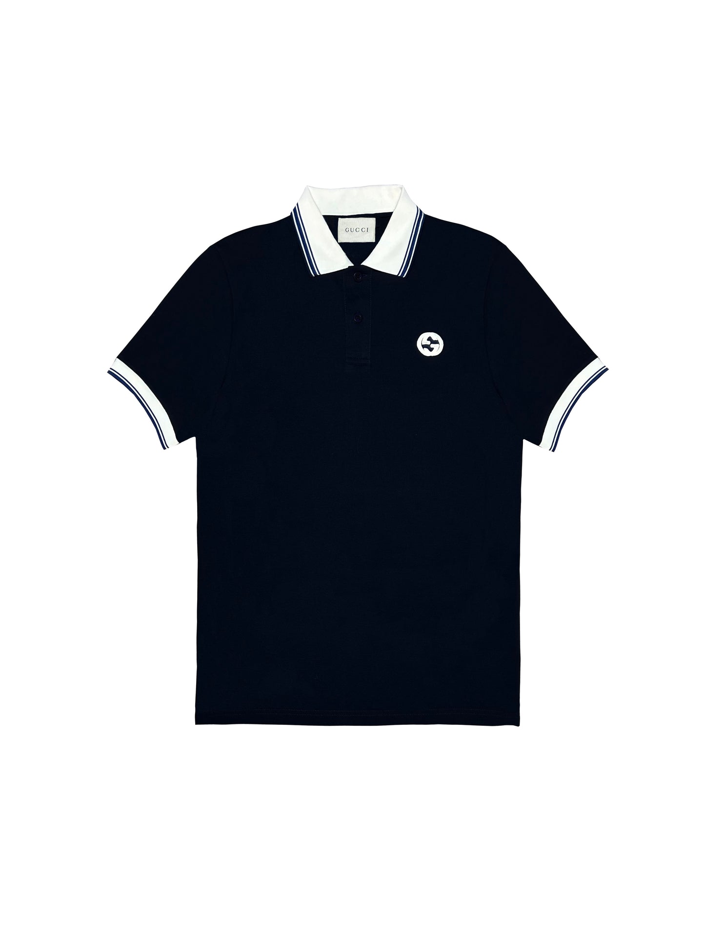 "COTTON POLO SHIRT WITH INTERLOCKING G "