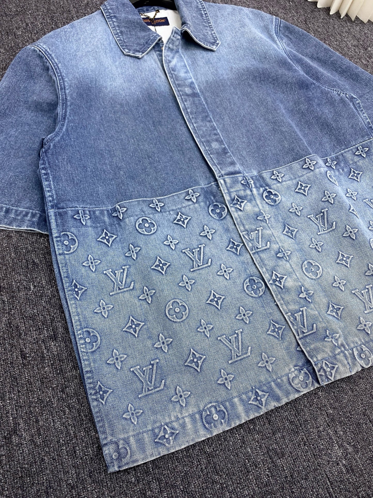 Short-Sleeved Denim Workwear Shirt
