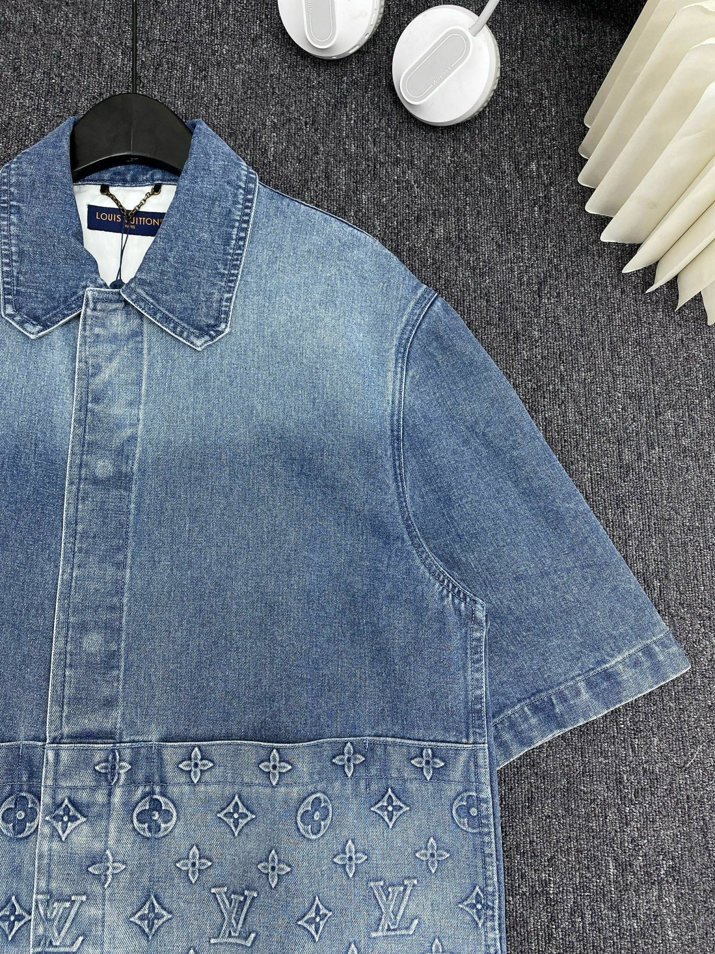 Short-Sleeved Denim Workwear Shirt
