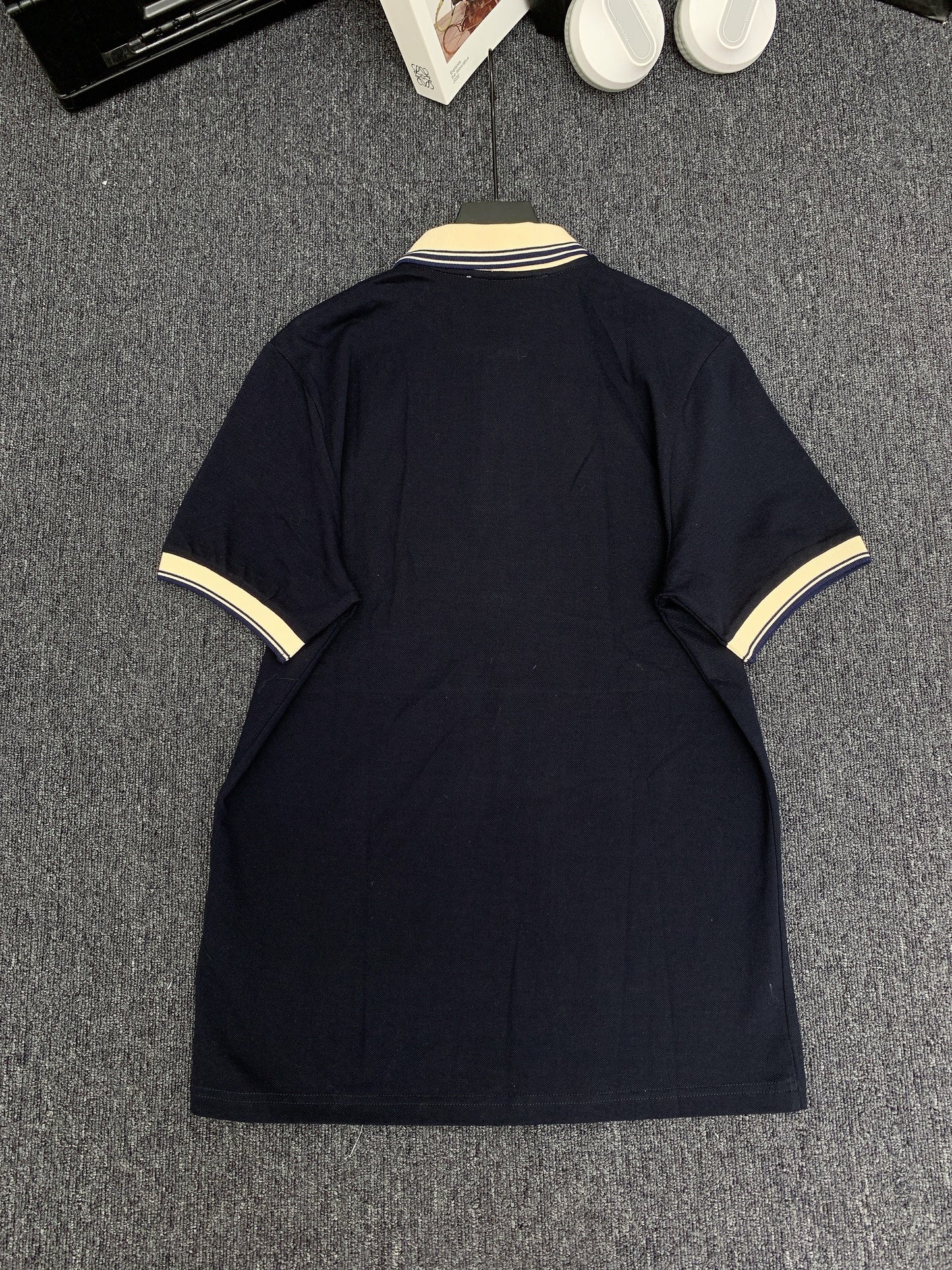 "COTTON POLO SHIRT WITH INTERLOCKING G "