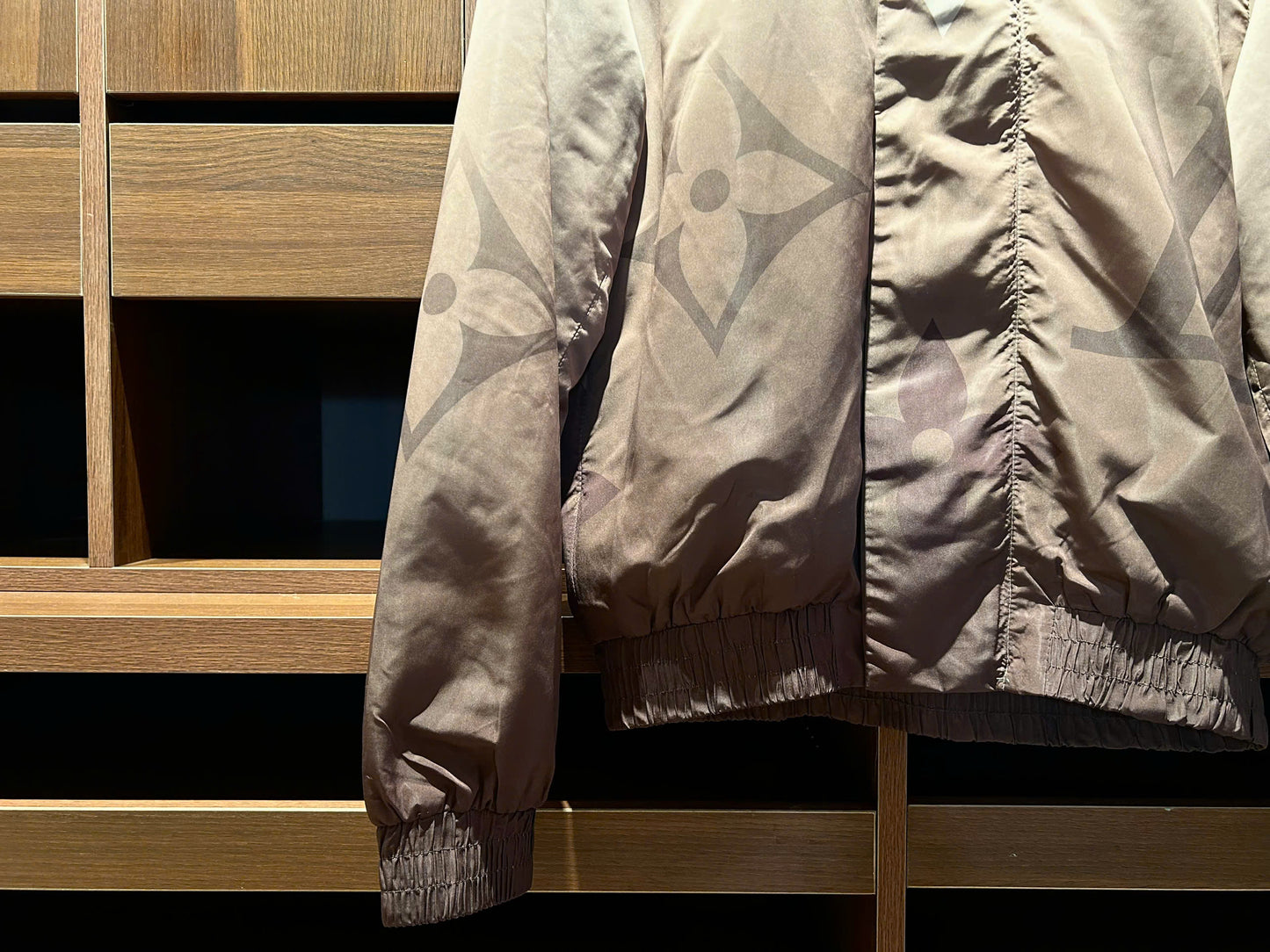Monogram Printed Light Nylon Windbreaker