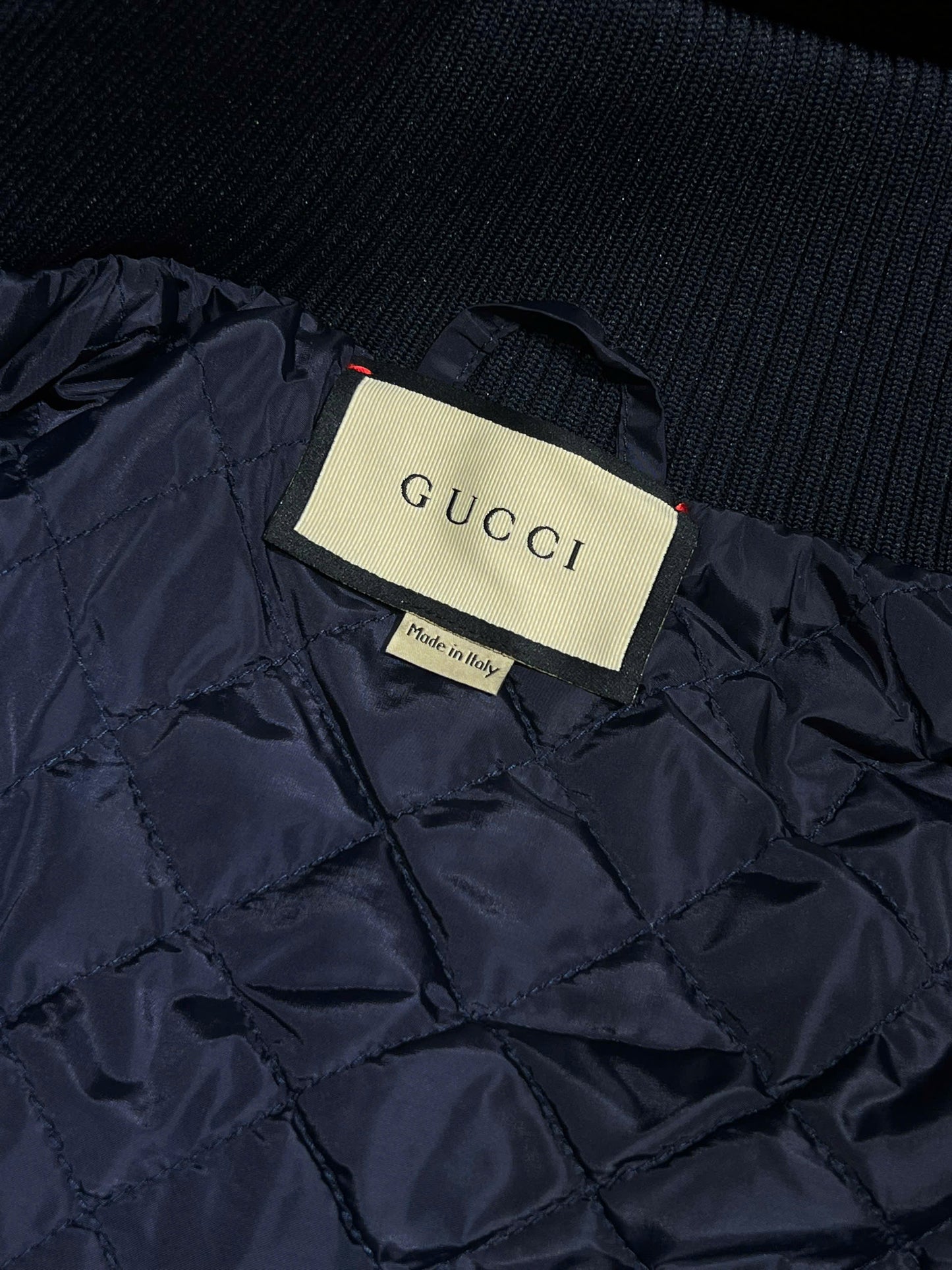 Nylon canvas zip jacket with GG
