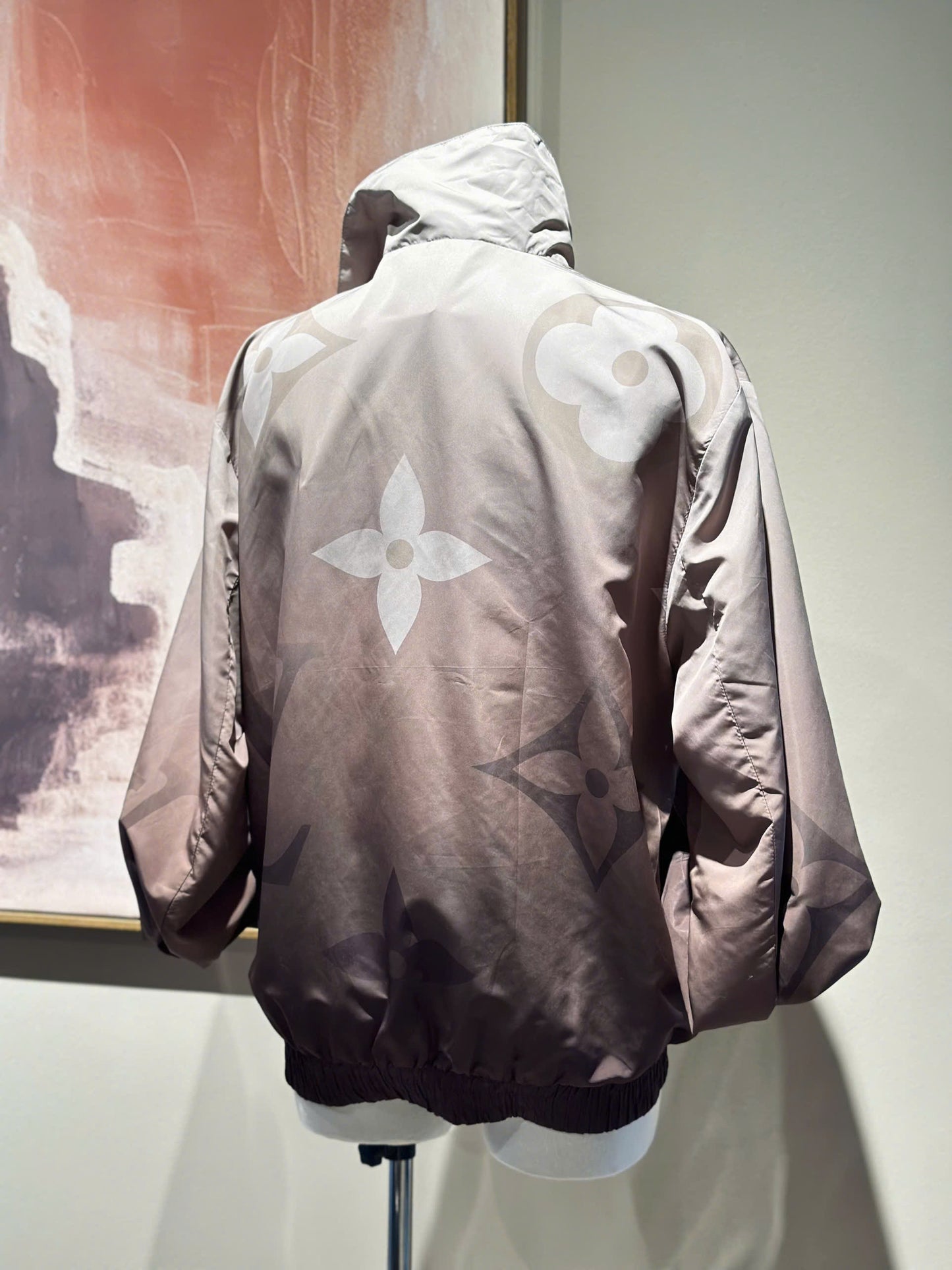 Monogram Printed Light Nylon Windbreaker