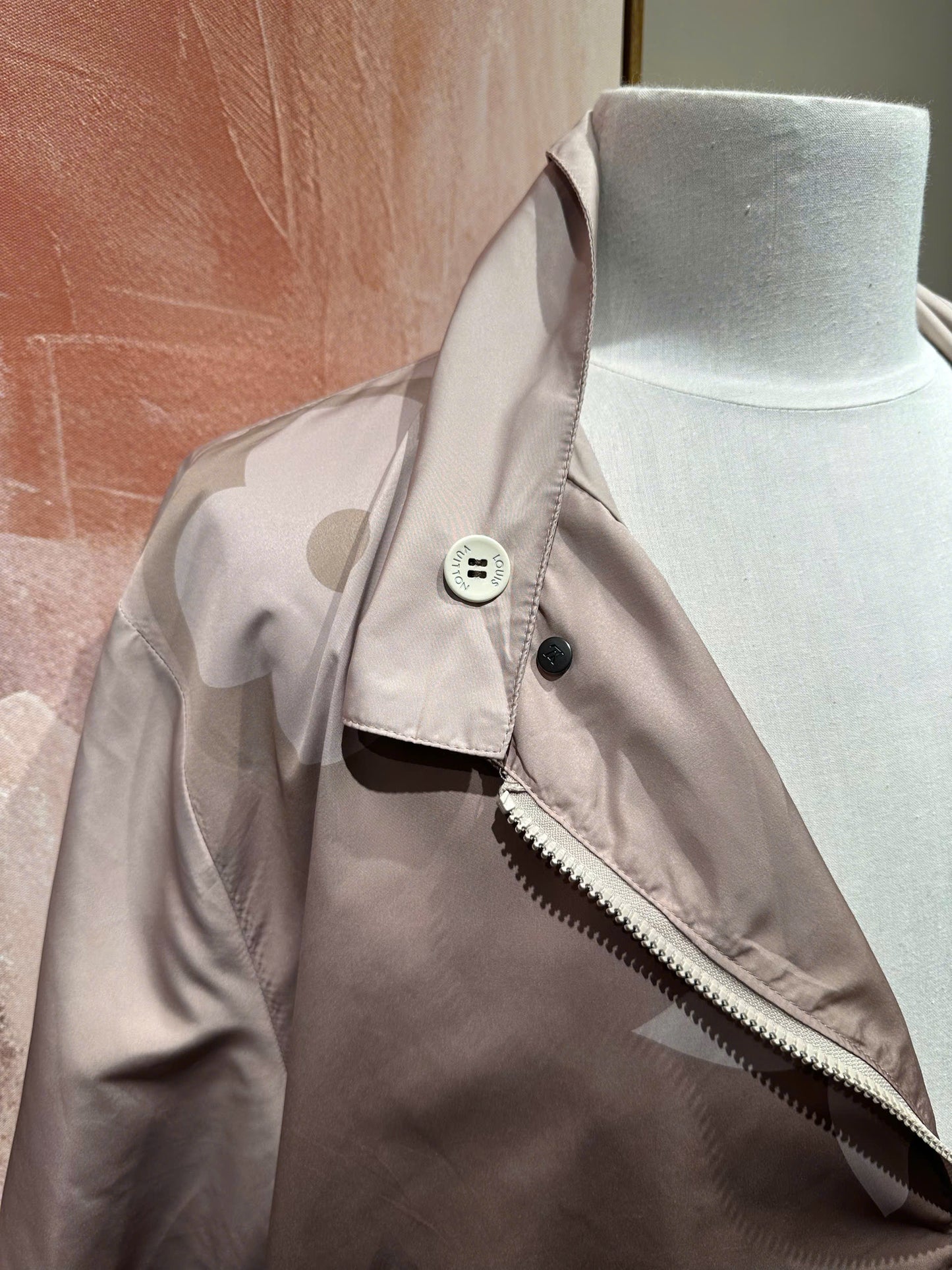 Monogram Printed Light Nylon Windbreaker