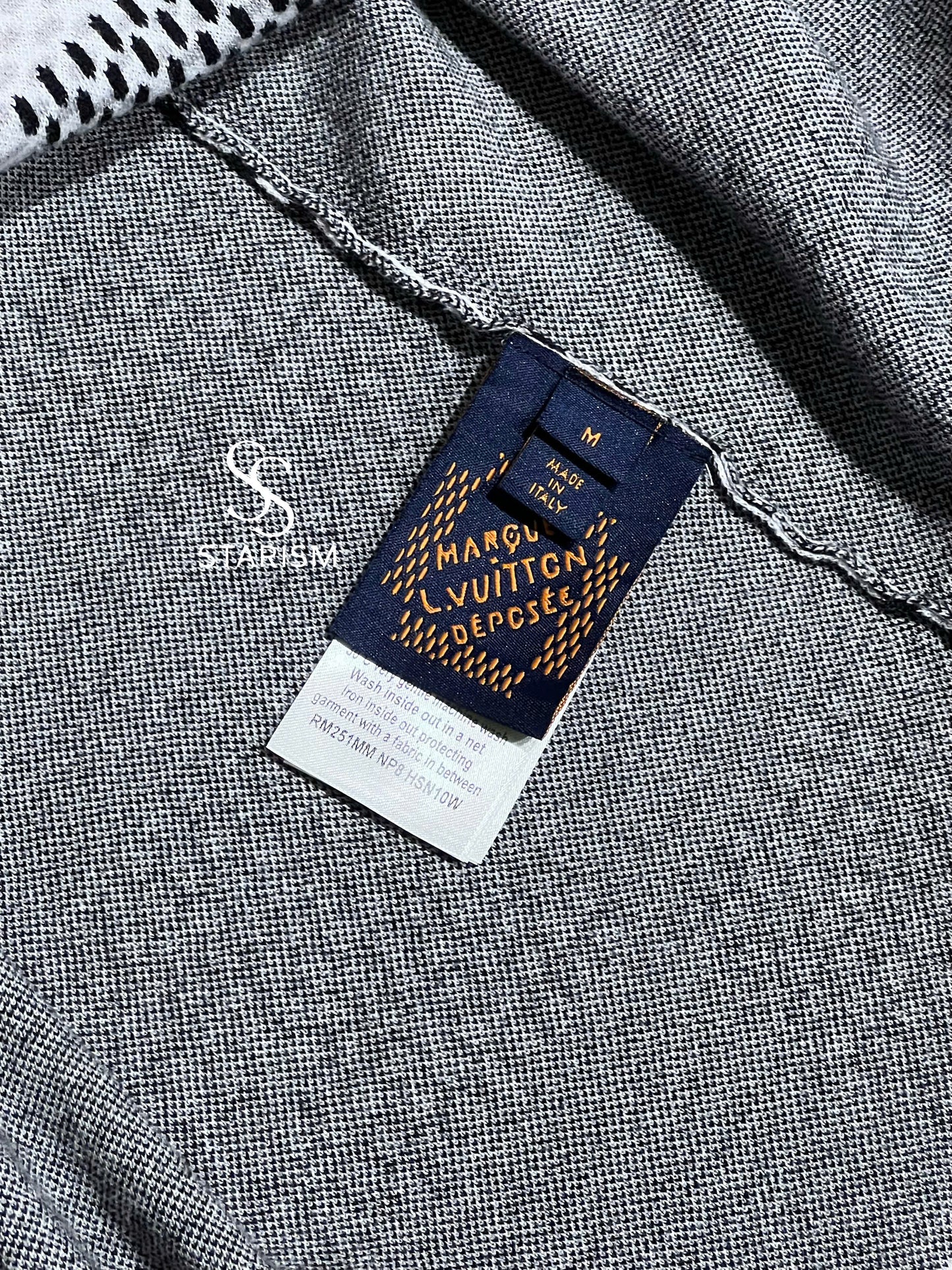 Damier Jacquard Short-Sleeved Crewneck