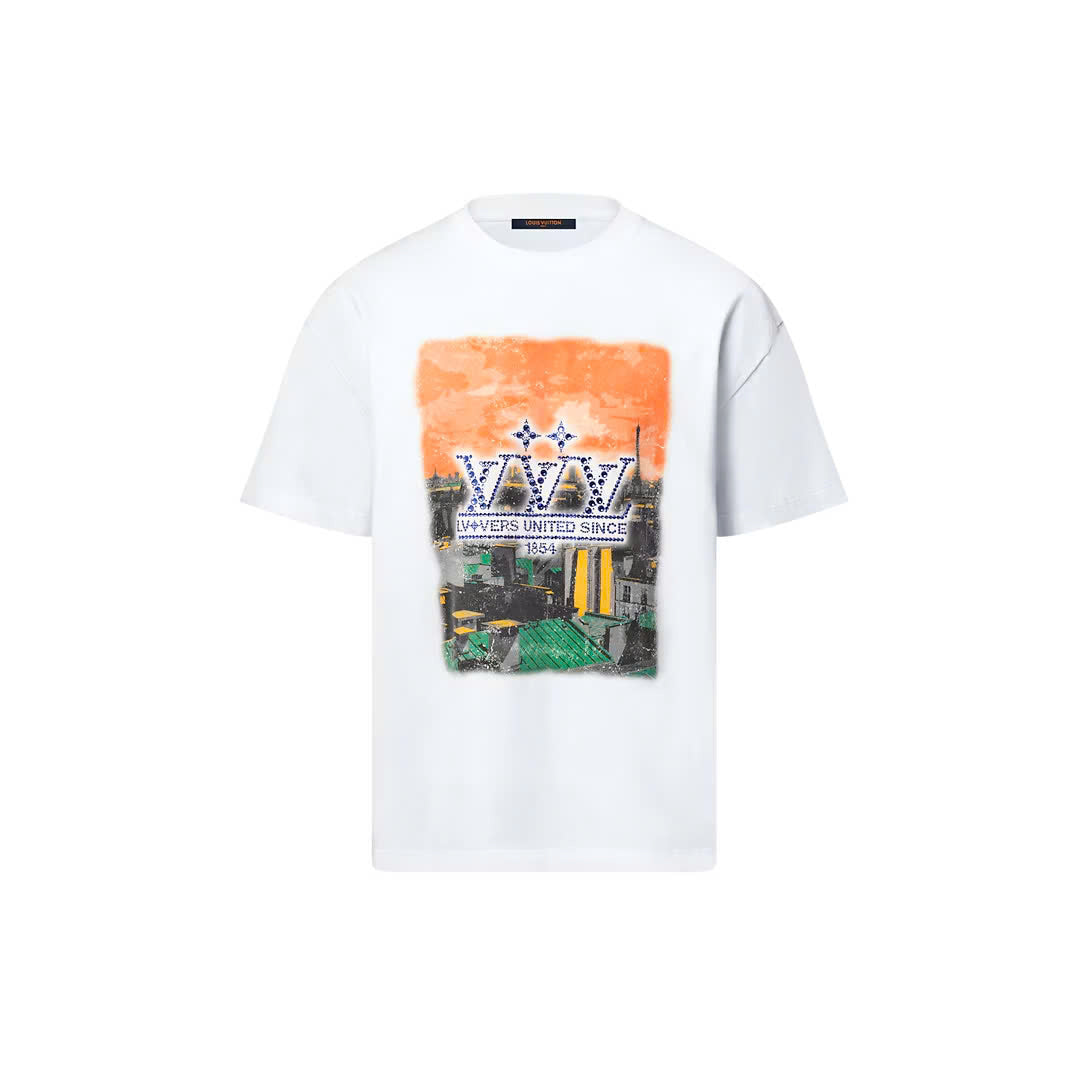 Embellished Graphic Cotton T-Shirt