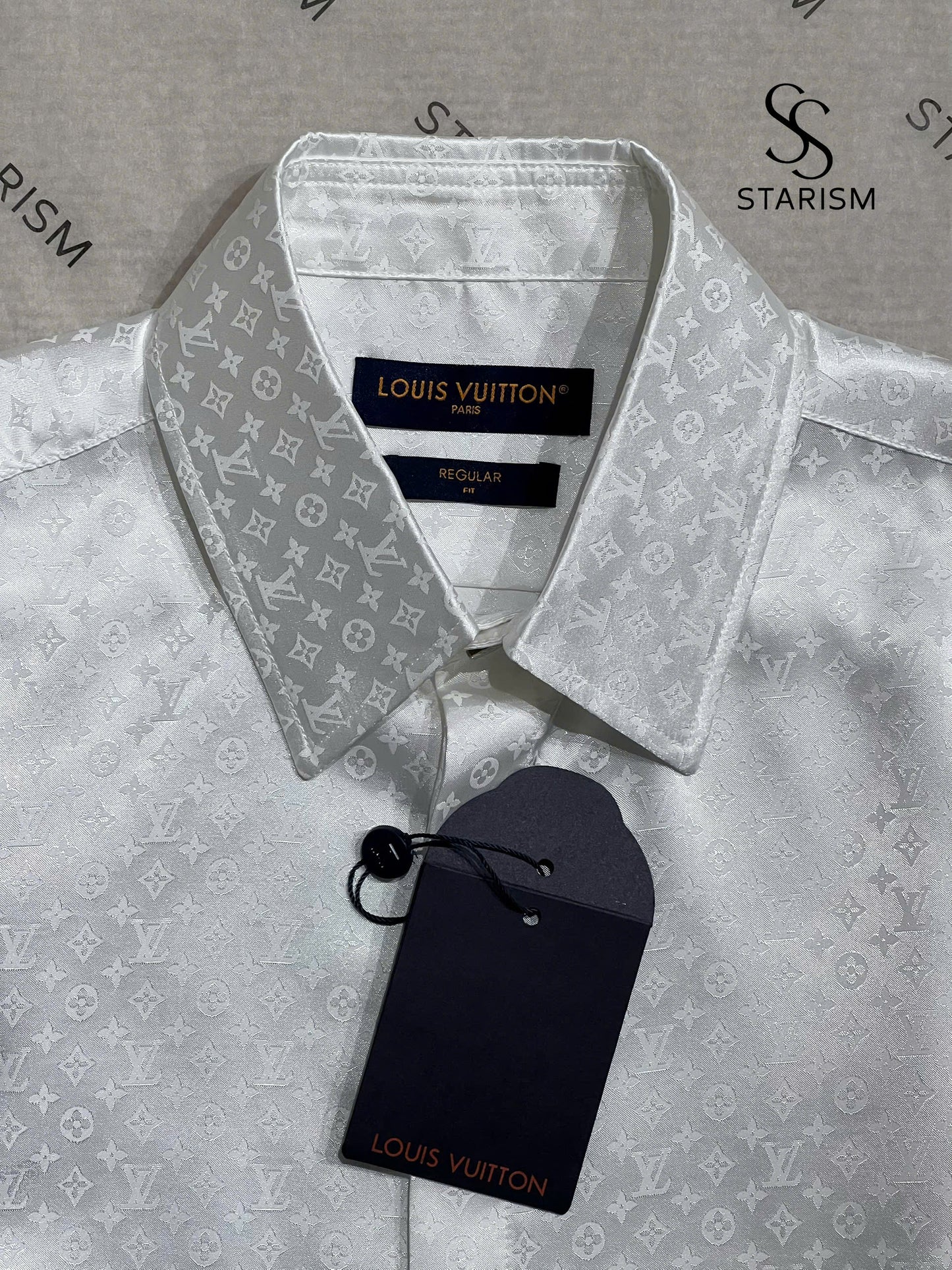 Monogram Long-Sleeved Silk Shirt