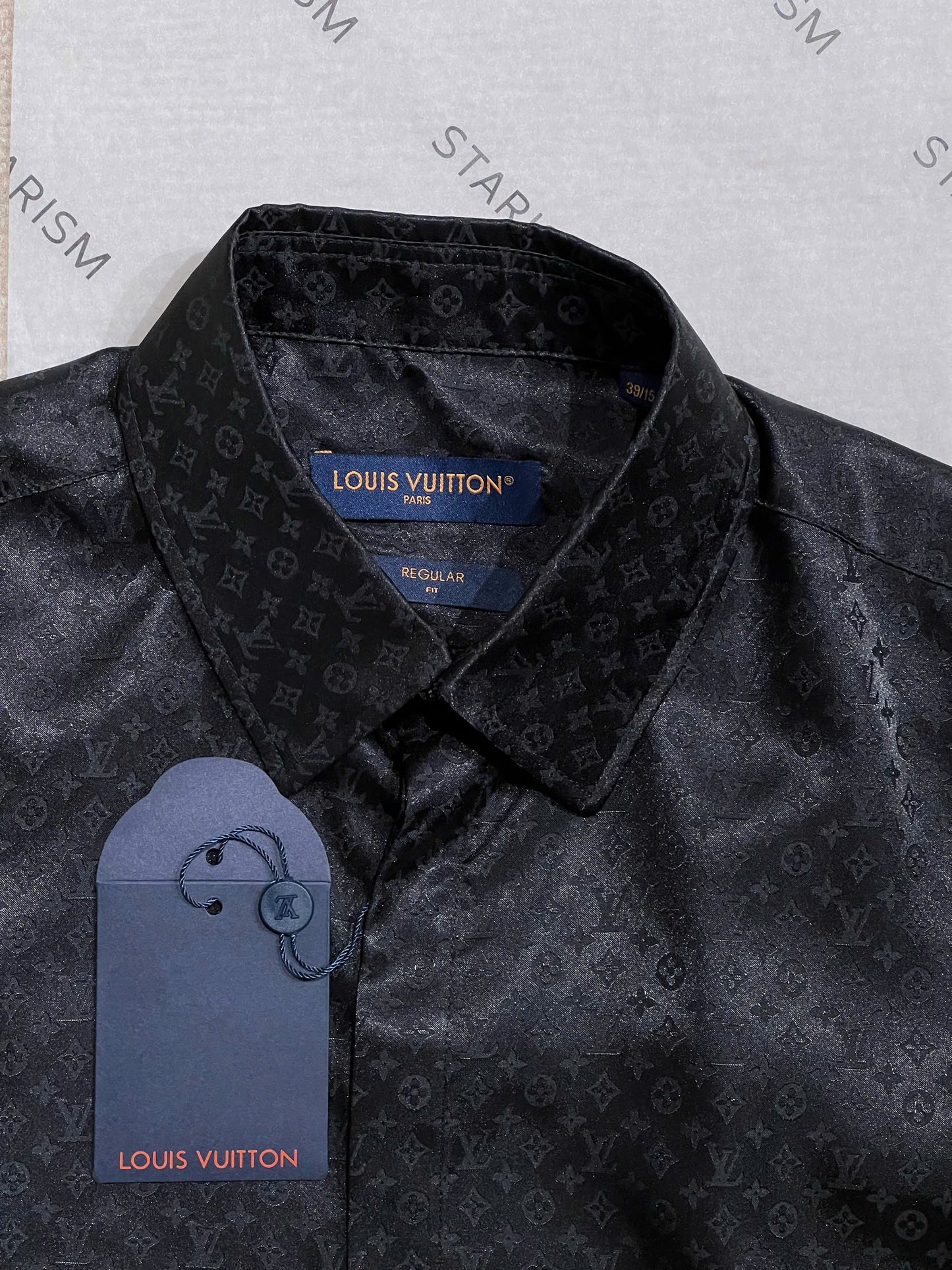 Monogram Long-Sleeved Silk Shirt