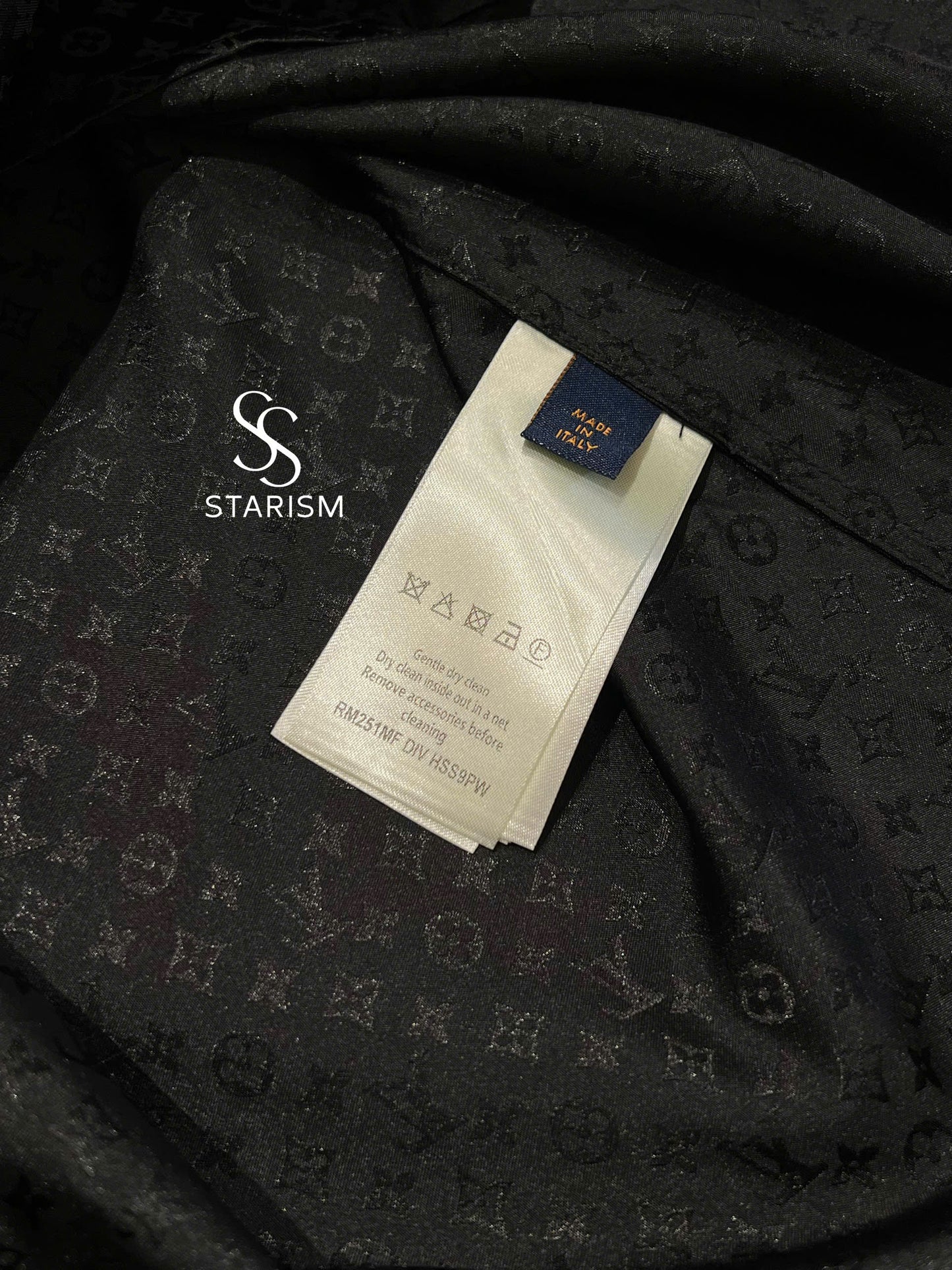 Monogram Long-Sleeved Silk Shirt