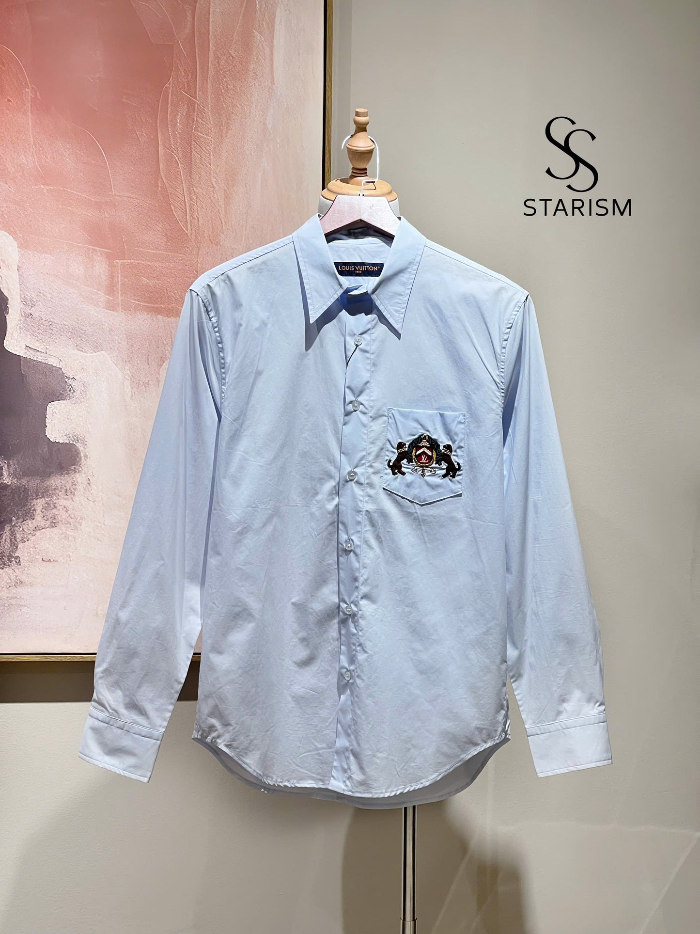 Embroidered Long-Sleeved Cotton Shirt