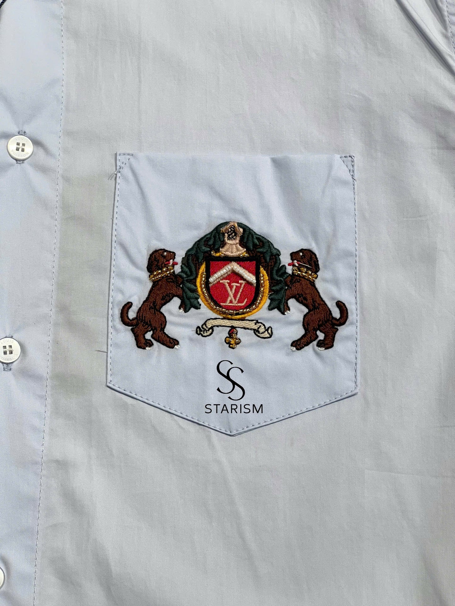Embroidered Long-Sleeved Cotton Shirt