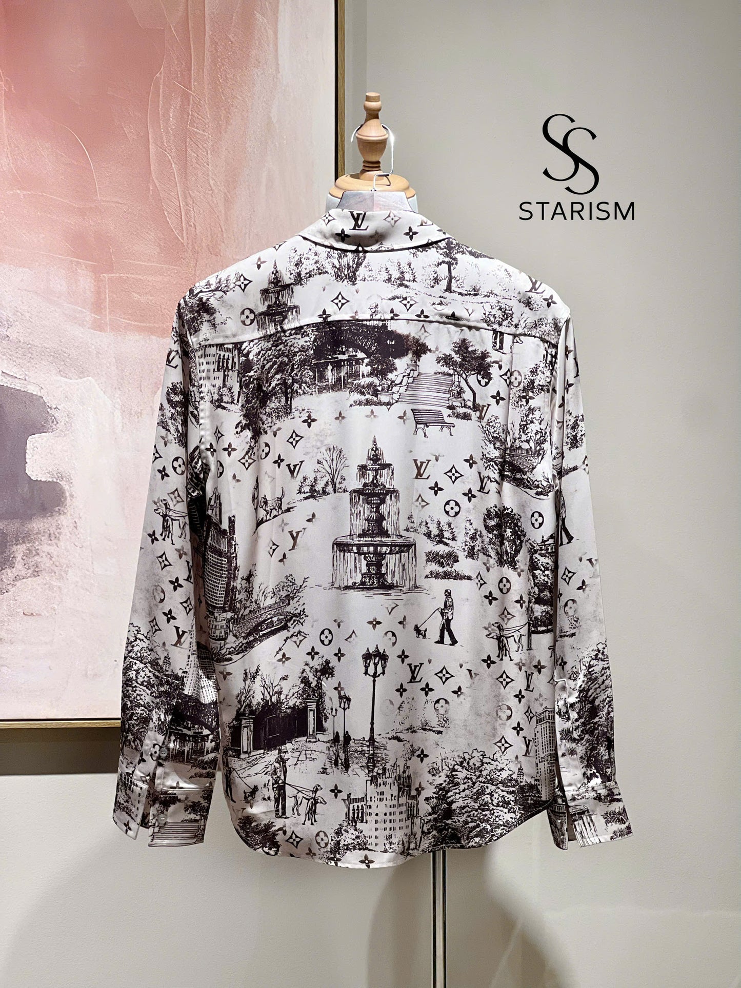Long-Sleeved Silk Shirt