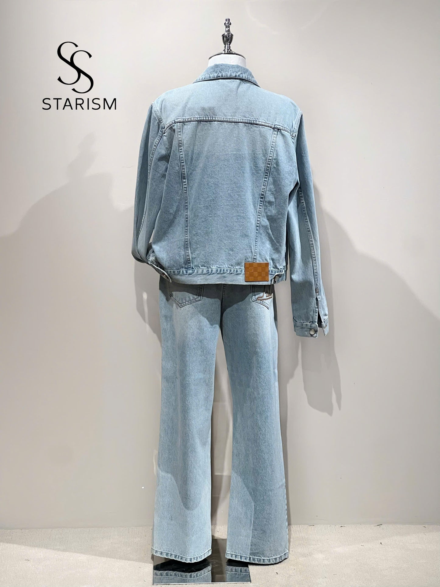 Wide Leg Fit Denim Pants