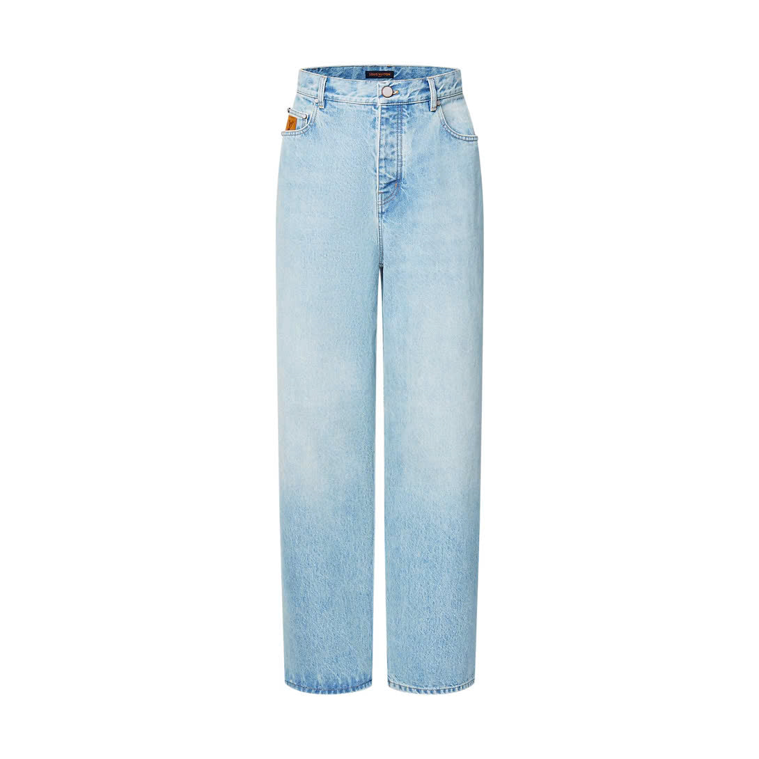 Wide Leg Fit Denim Pants