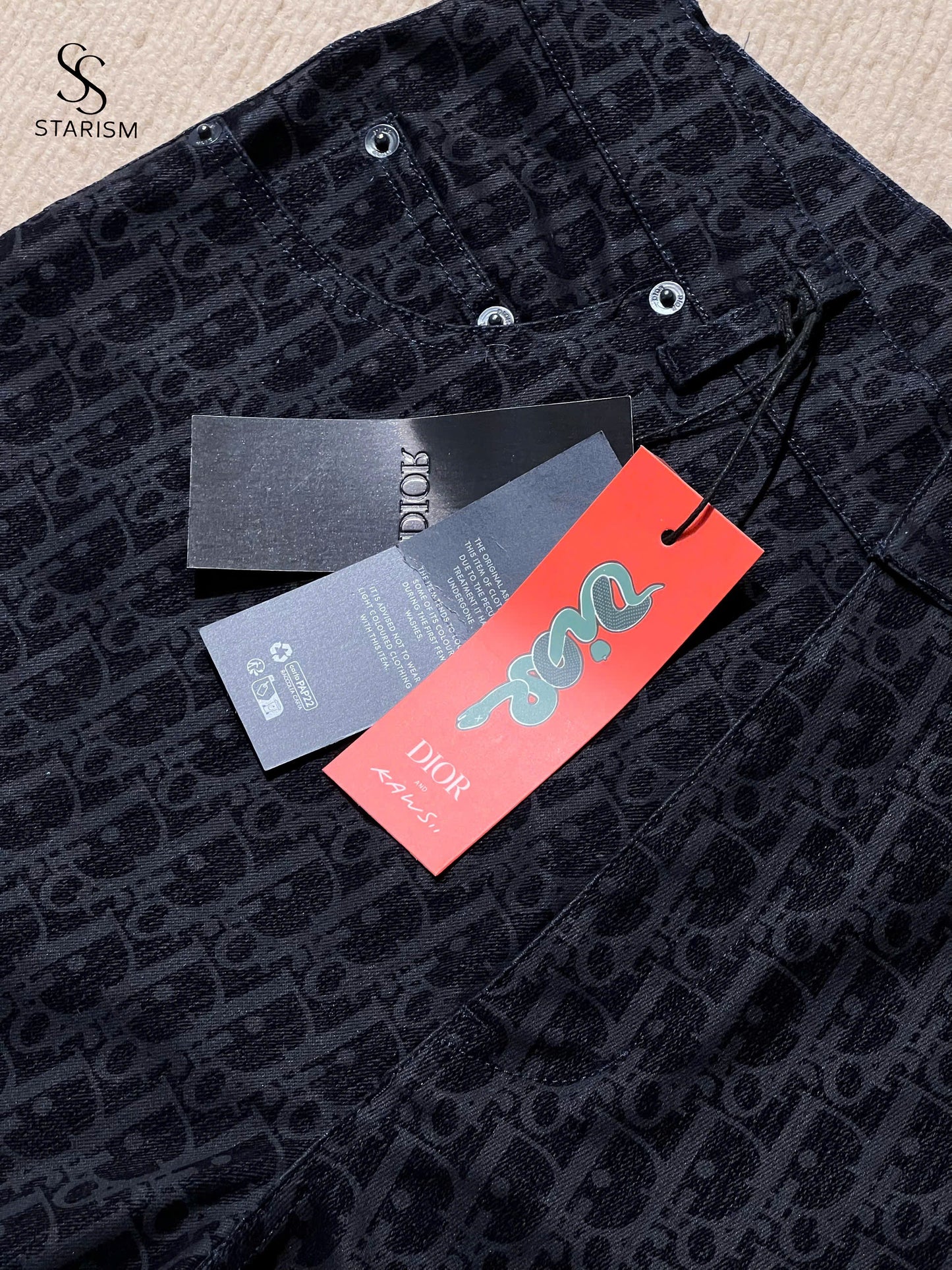 DIOR AND KAWS Oblique Heritage Jeans