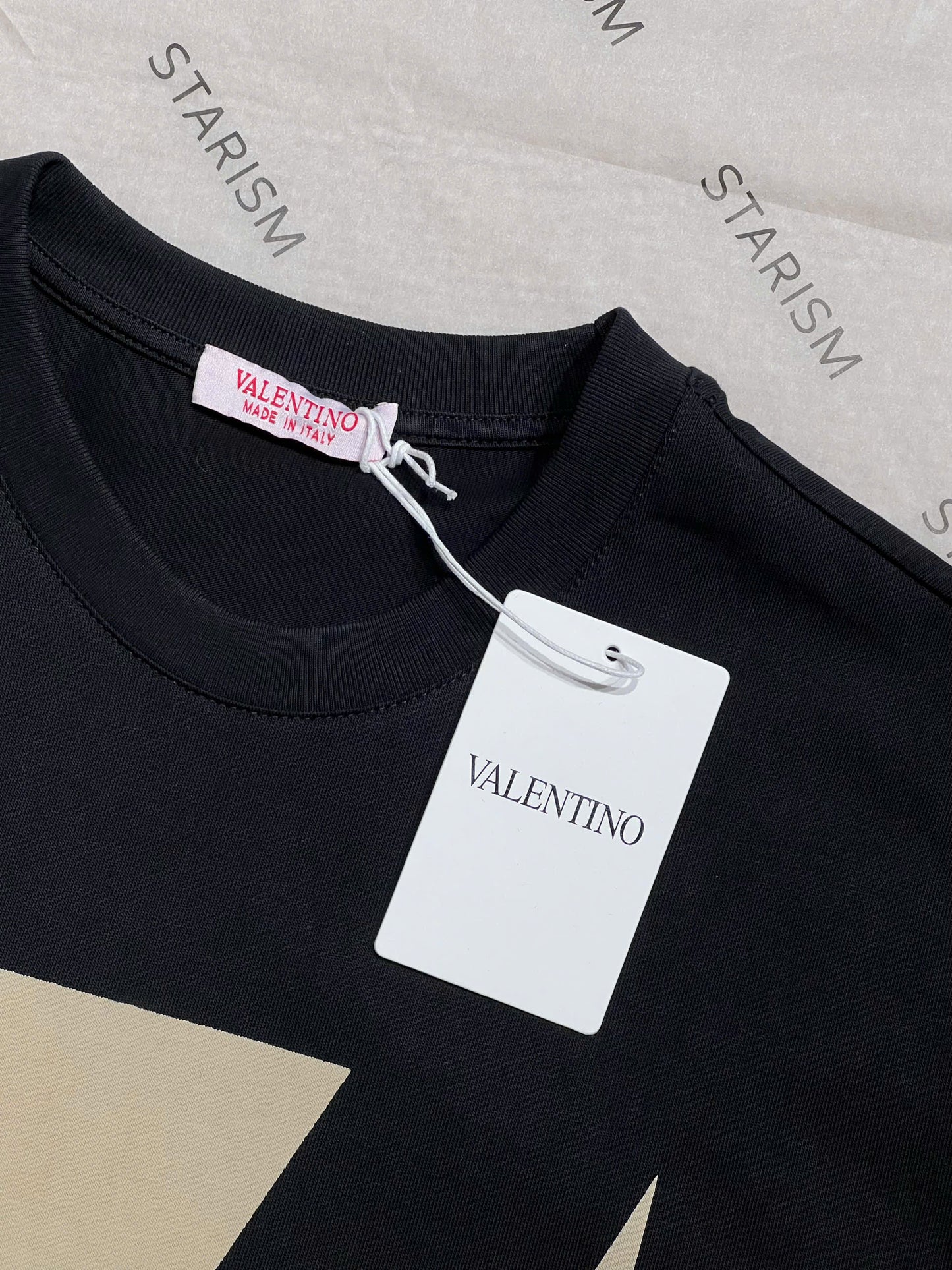 COTTON T-SHIRT WITH CHEZ VALENTINO PRINT