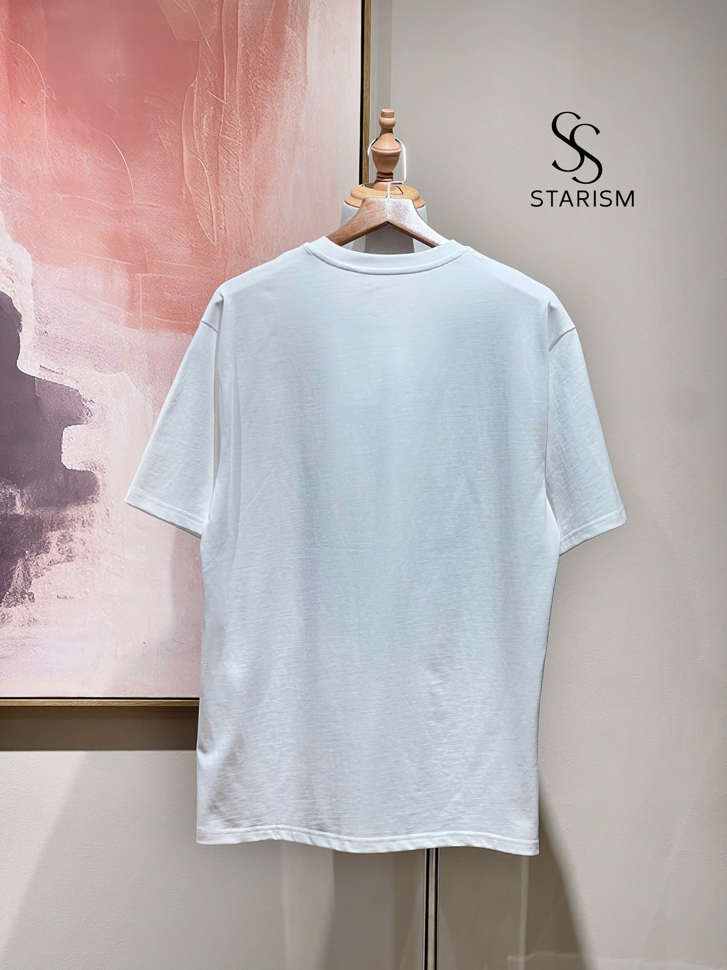 COTTON T-SHIRT WITH CHEZ VALENTINO PRINT