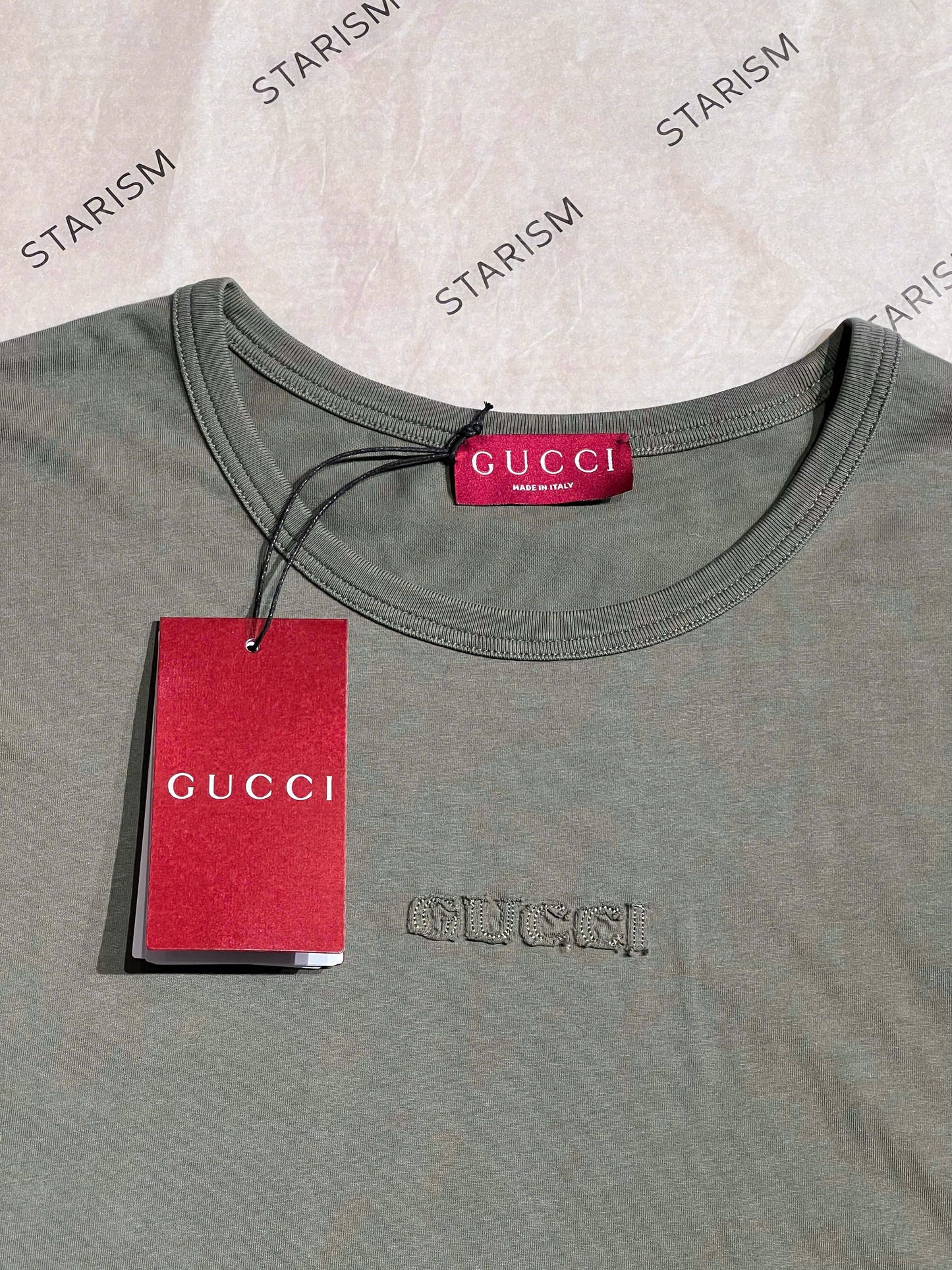 Embroidered cotton jersey T-shirt