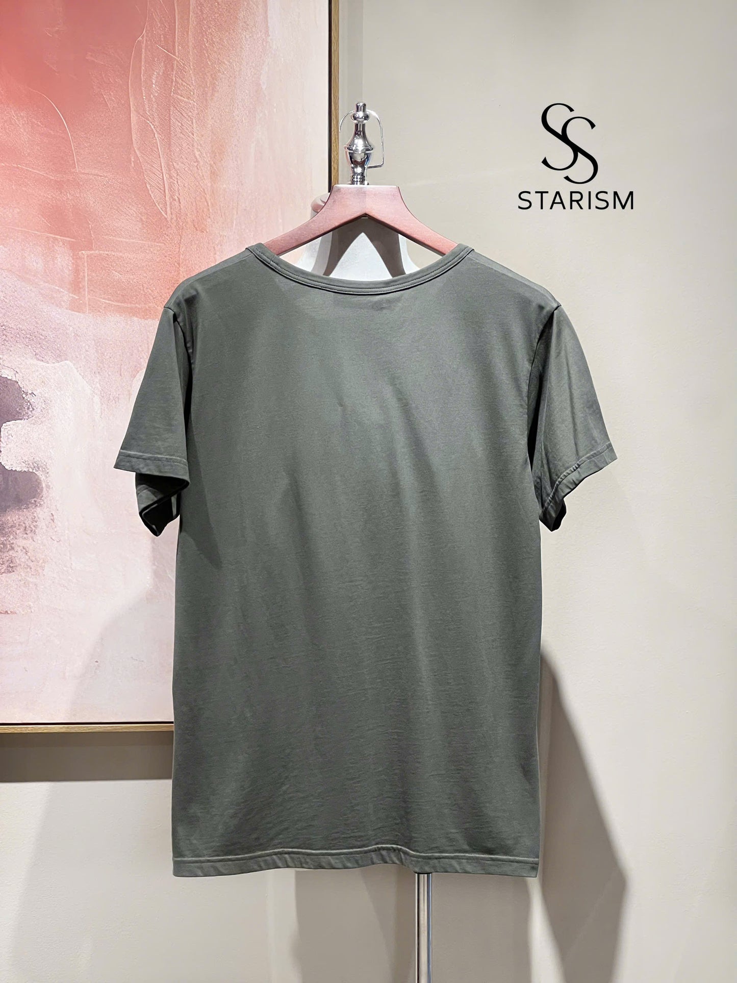 Embroidered cotton jersey T-shirt