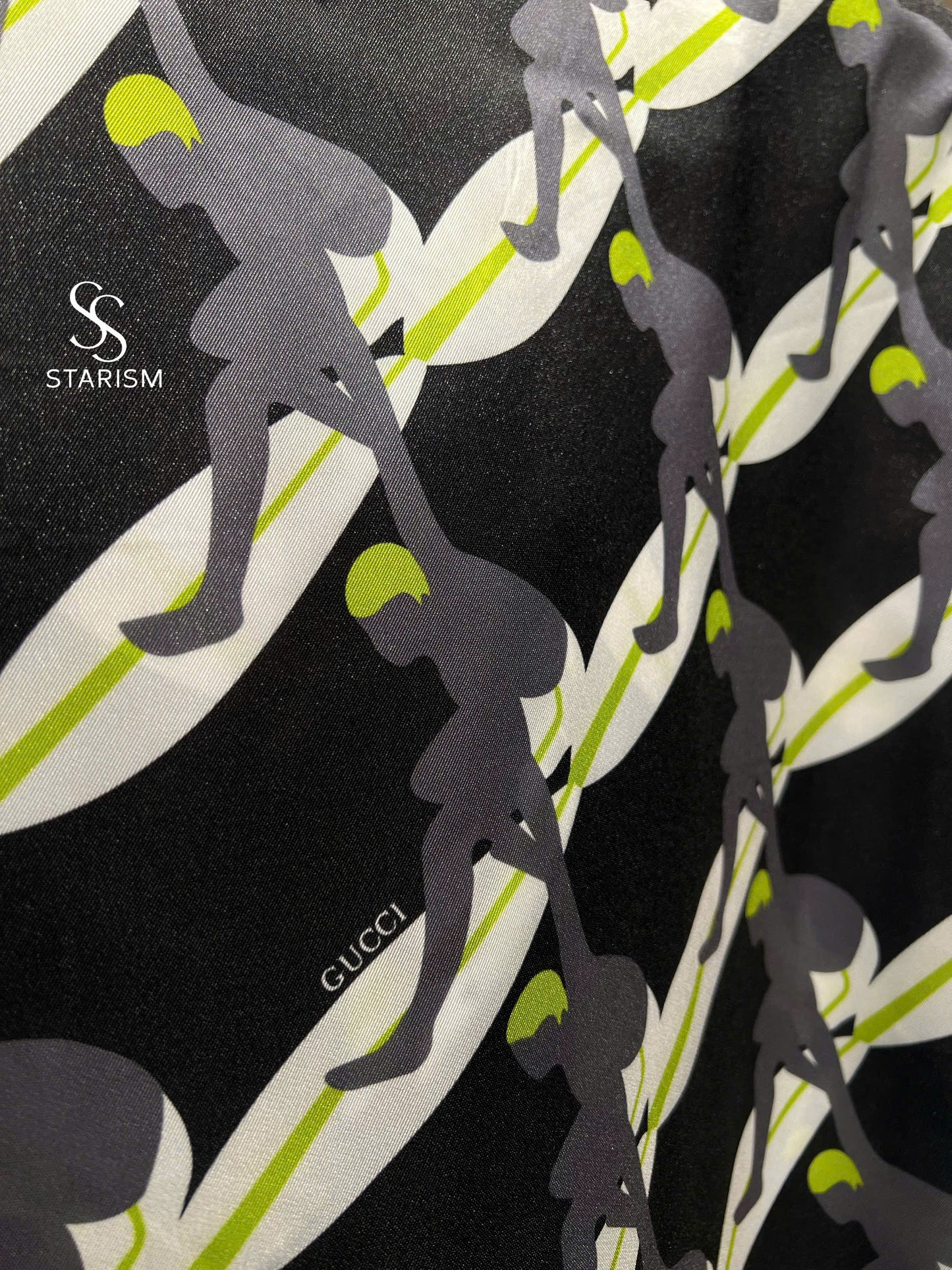 Printed Silk Bowling Shirt
