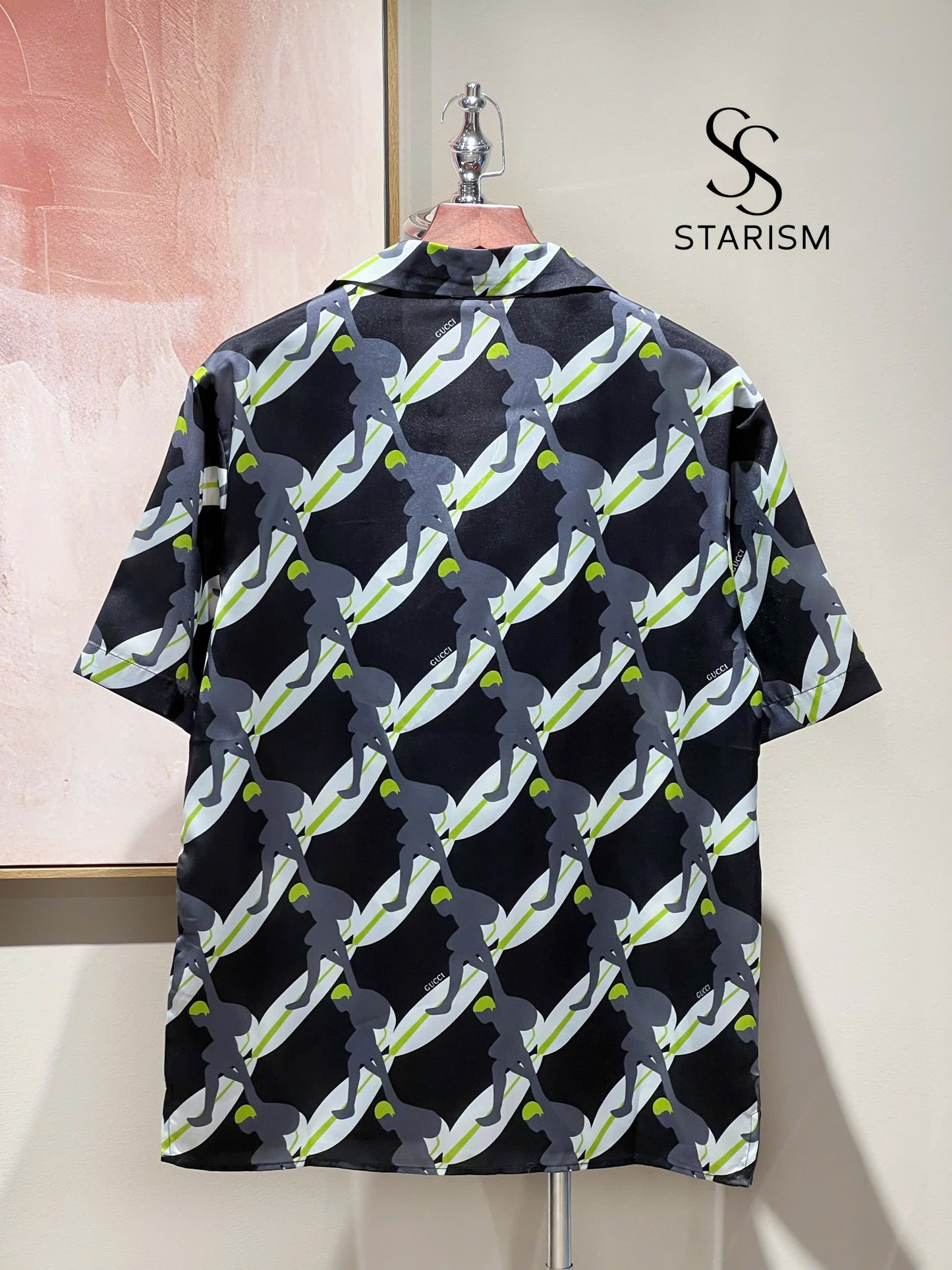 Printed Silk Bowling Shirt