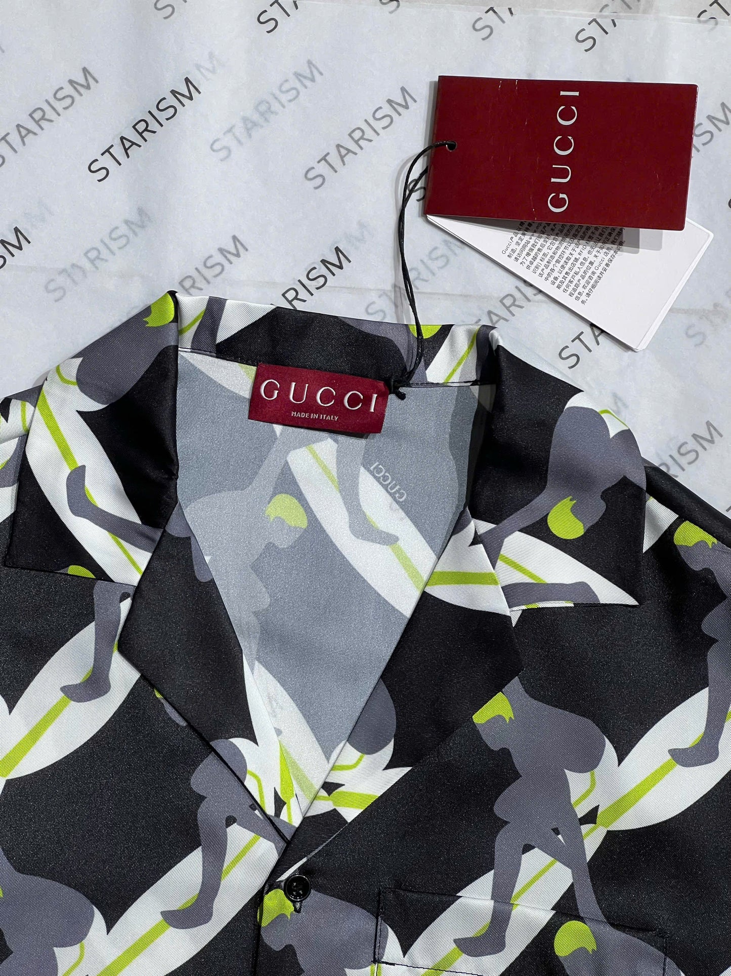 Printed Silk Bowling Shirt