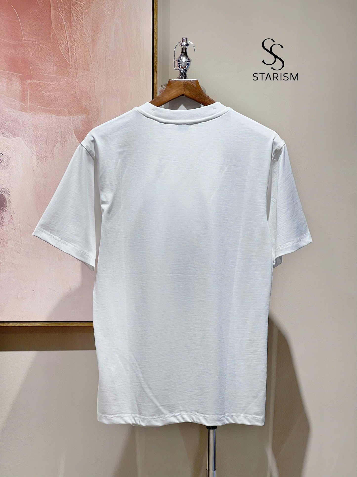 Check Label Cotton T-shirt