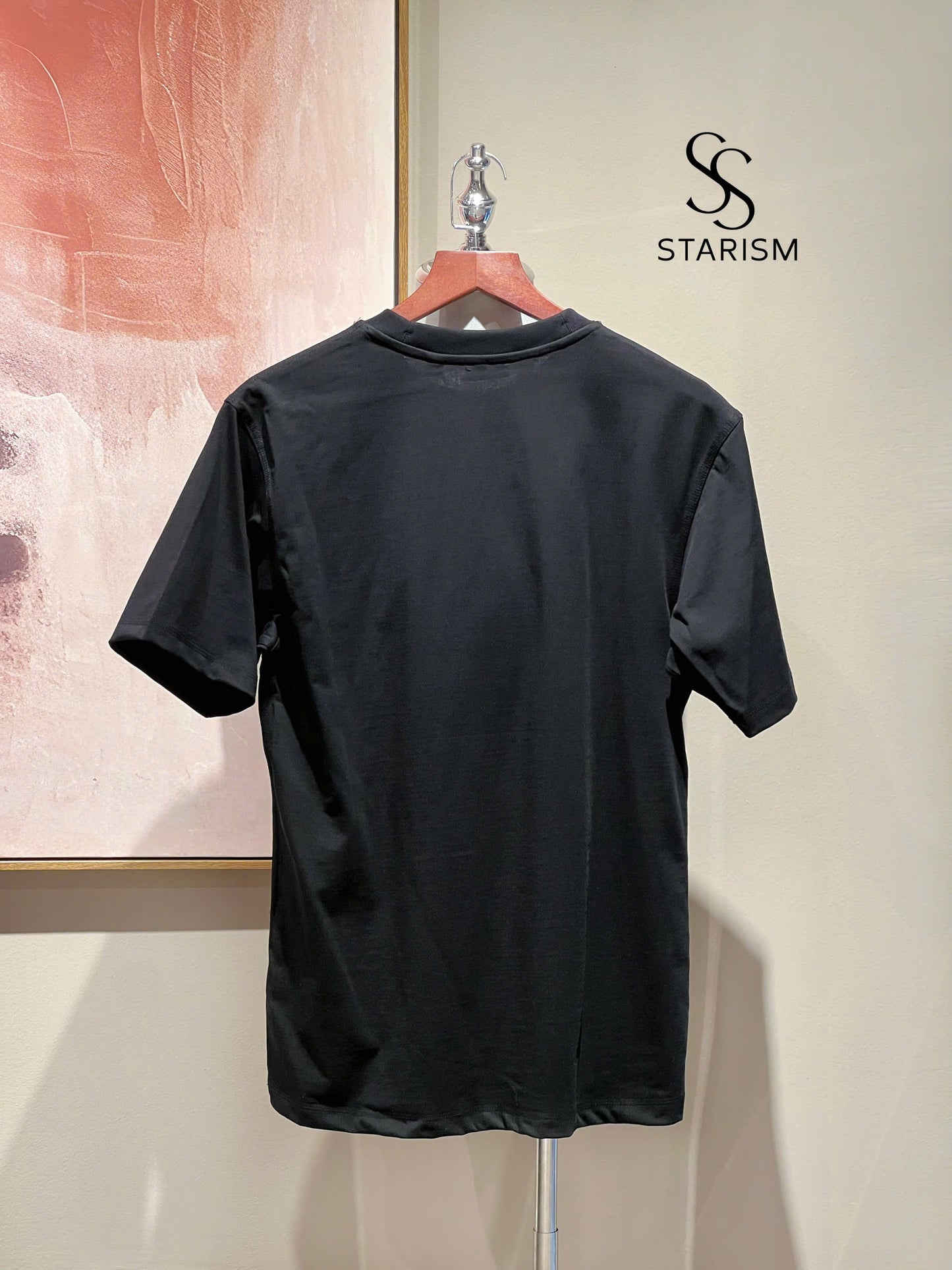 Check Label Cotton T-shirt