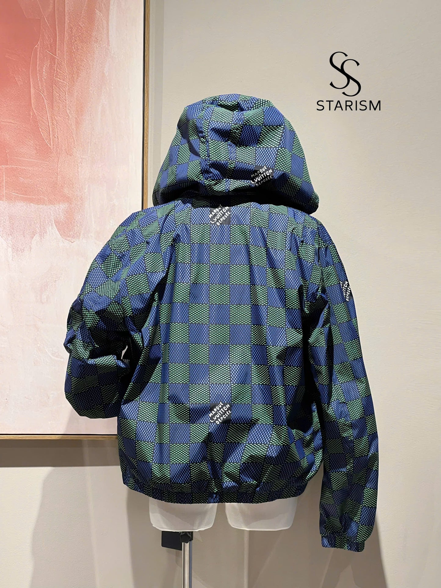 Damier Reversible Windbreaker