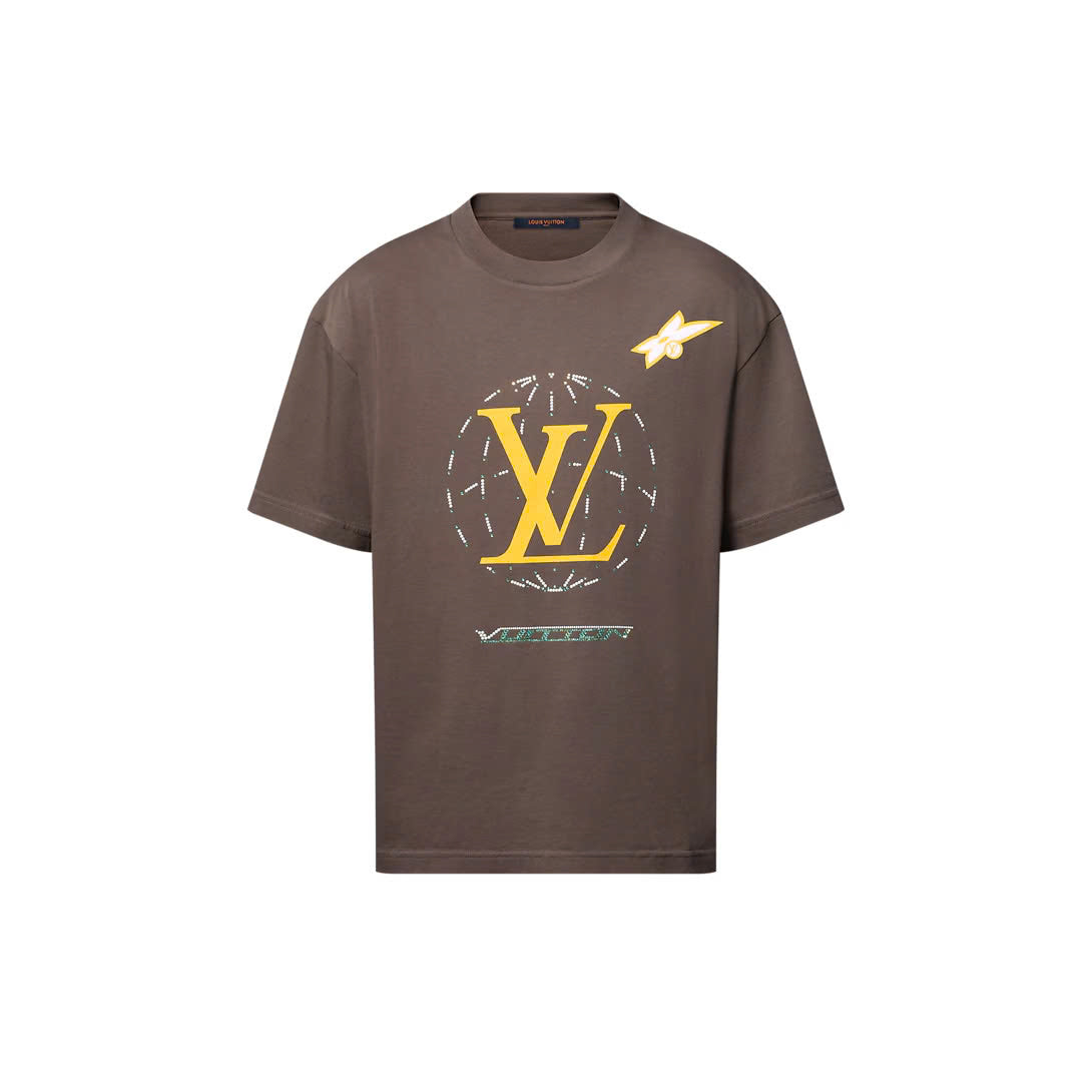Washed Embellished Cotton T-Shirt