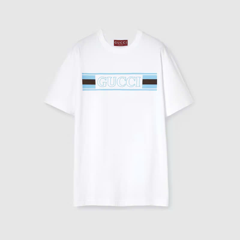 Cotton jersey T-shirt with print