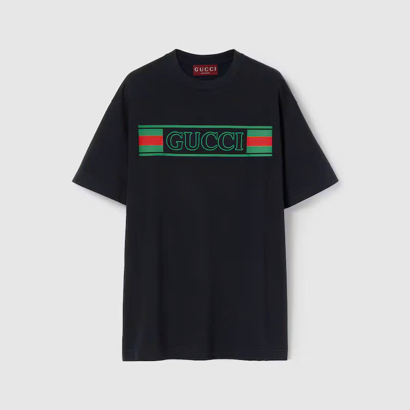 Cotton jersey T-shirt with print