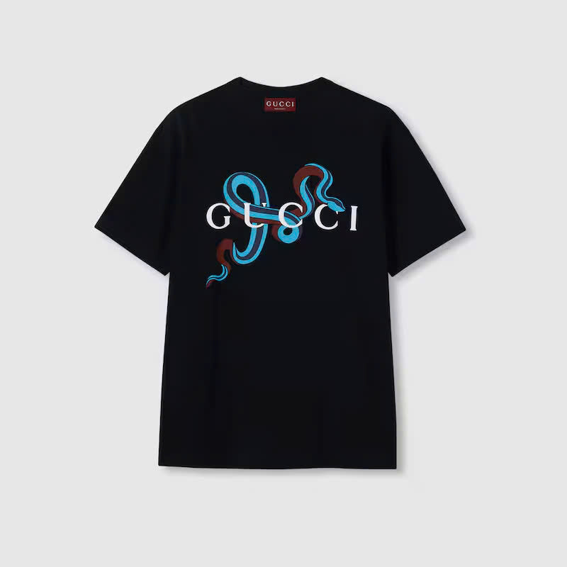 Printed medium cotton jersey T-shirt