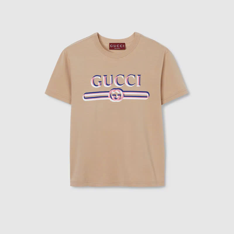 Printed cotton jersey T-shirt