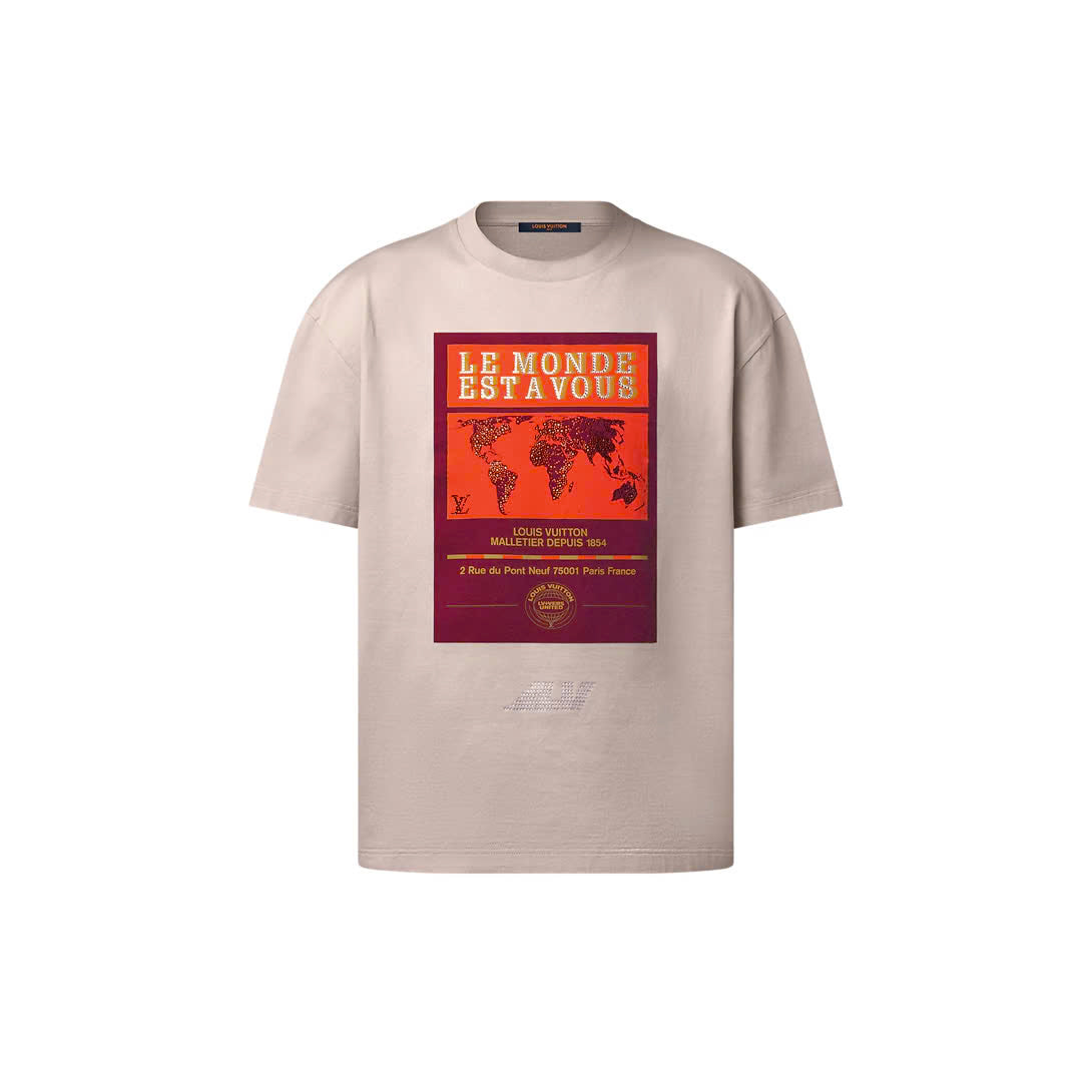 Embellished Graphic Cotton T-Shirt