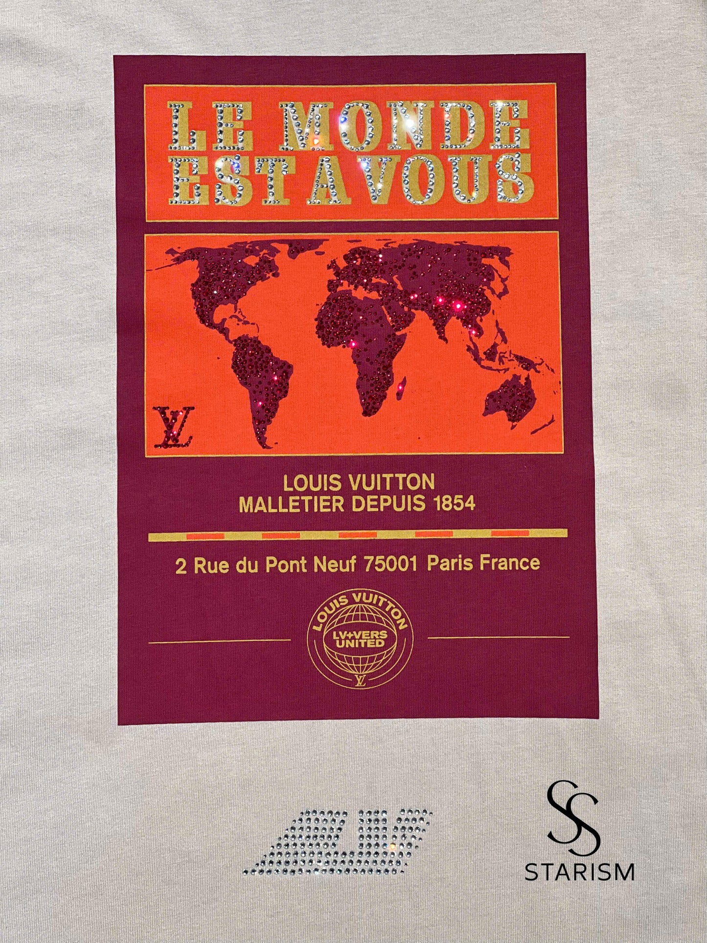Embellished Graphic Cotton T-Shirt