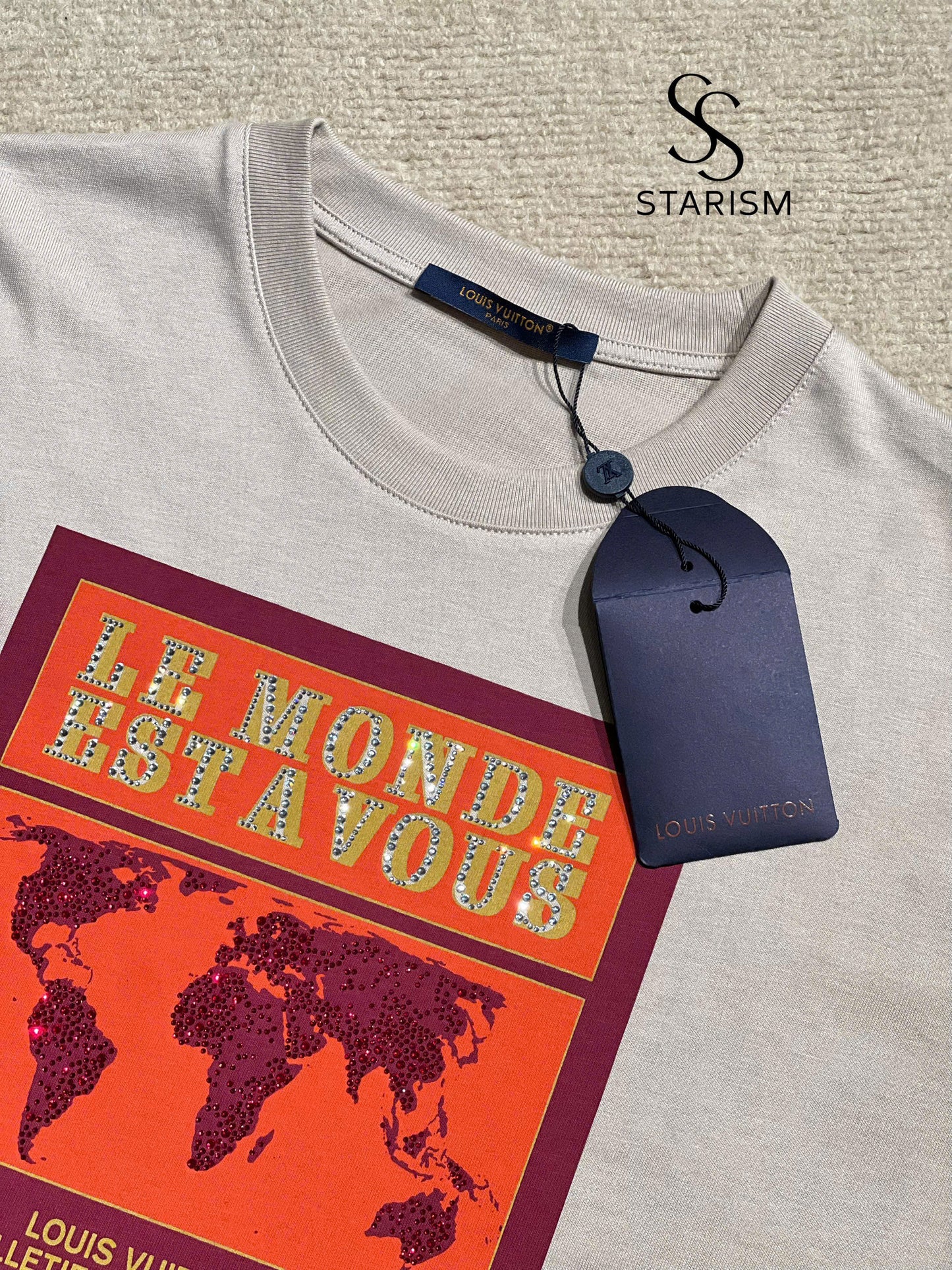 Embellished Graphic Cotton T-Shirt