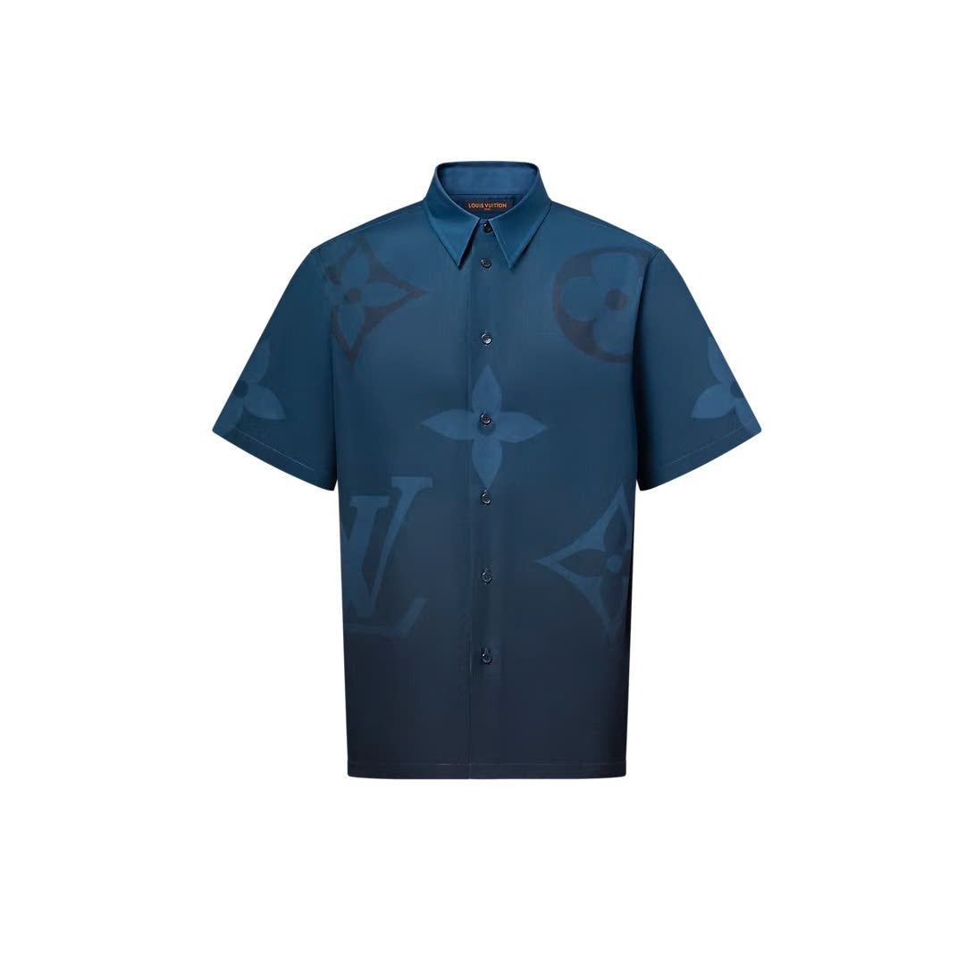 Monogram Printed Short-Sleeved Shirt