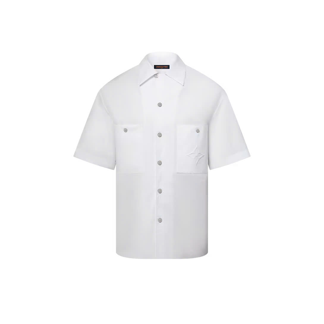 Signature Short-Sleeved Cotton Shirt