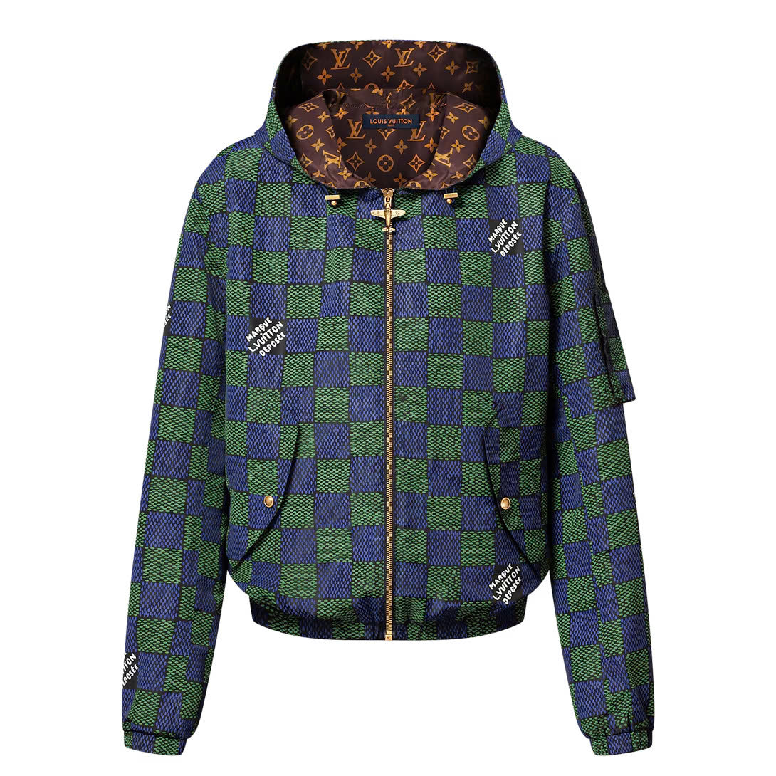 Damier Reversible Windbreaker