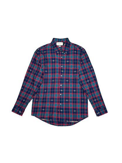 DOUBLE G TARTAN COTTON SHIRT