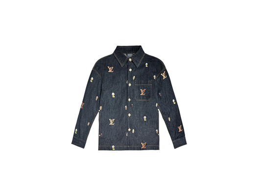 Embroidered Denim Overshirt