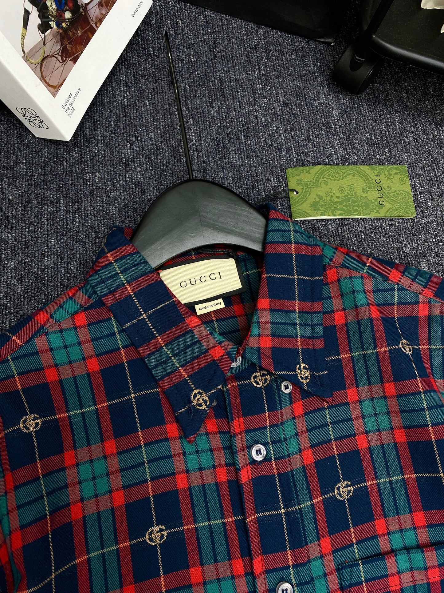 DOUBLE G TARTAN COTTON SHIRT