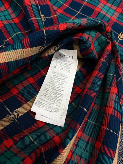 DOUBLE G TARTAN COTTON SHIRT