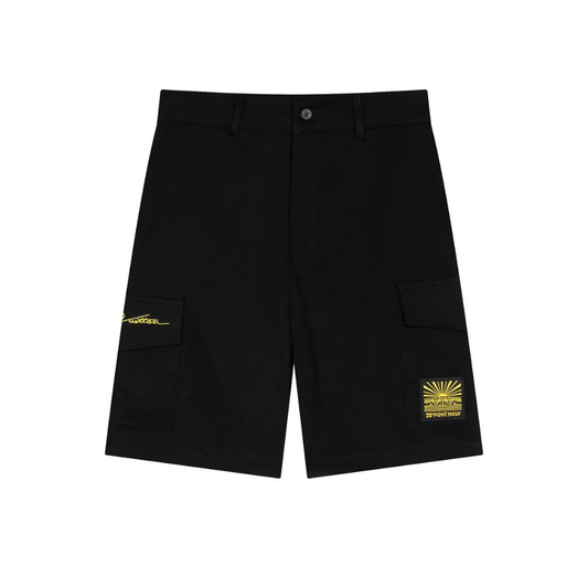 Embroidered Cotton Cargo Shorts