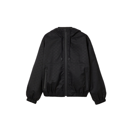 Lightweight GG nylon jacquard jacket