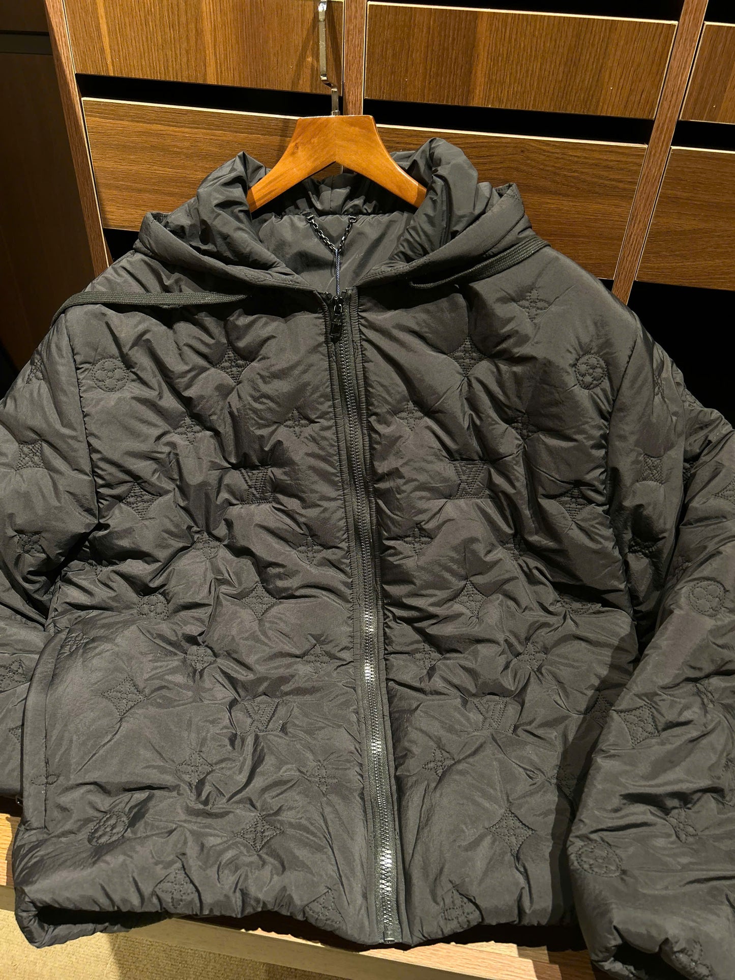 Monogram Quilted Hooded Blouson