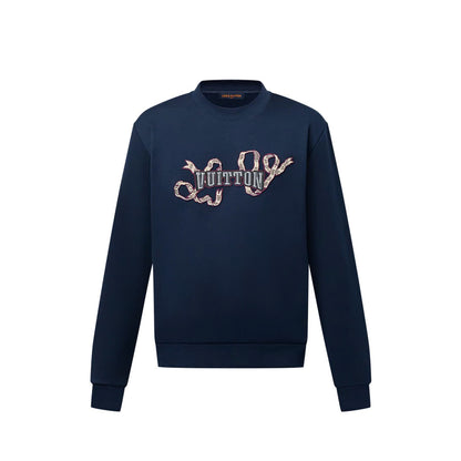 Embroidered Cotton Crewneck