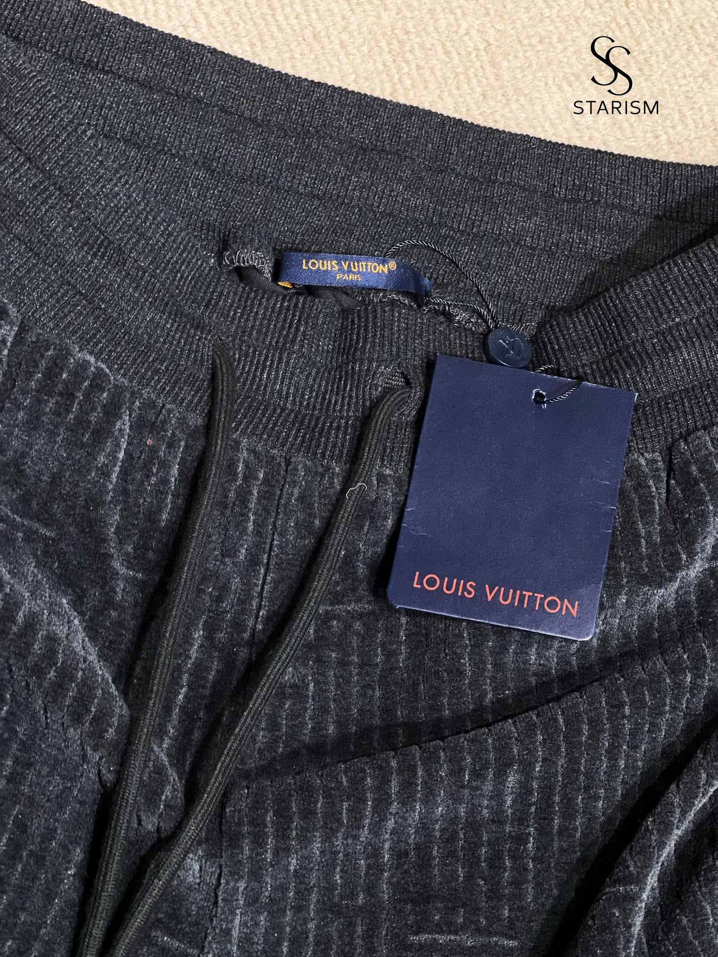 LV x Park Seo-Bo Cotton Velvet Trackpants